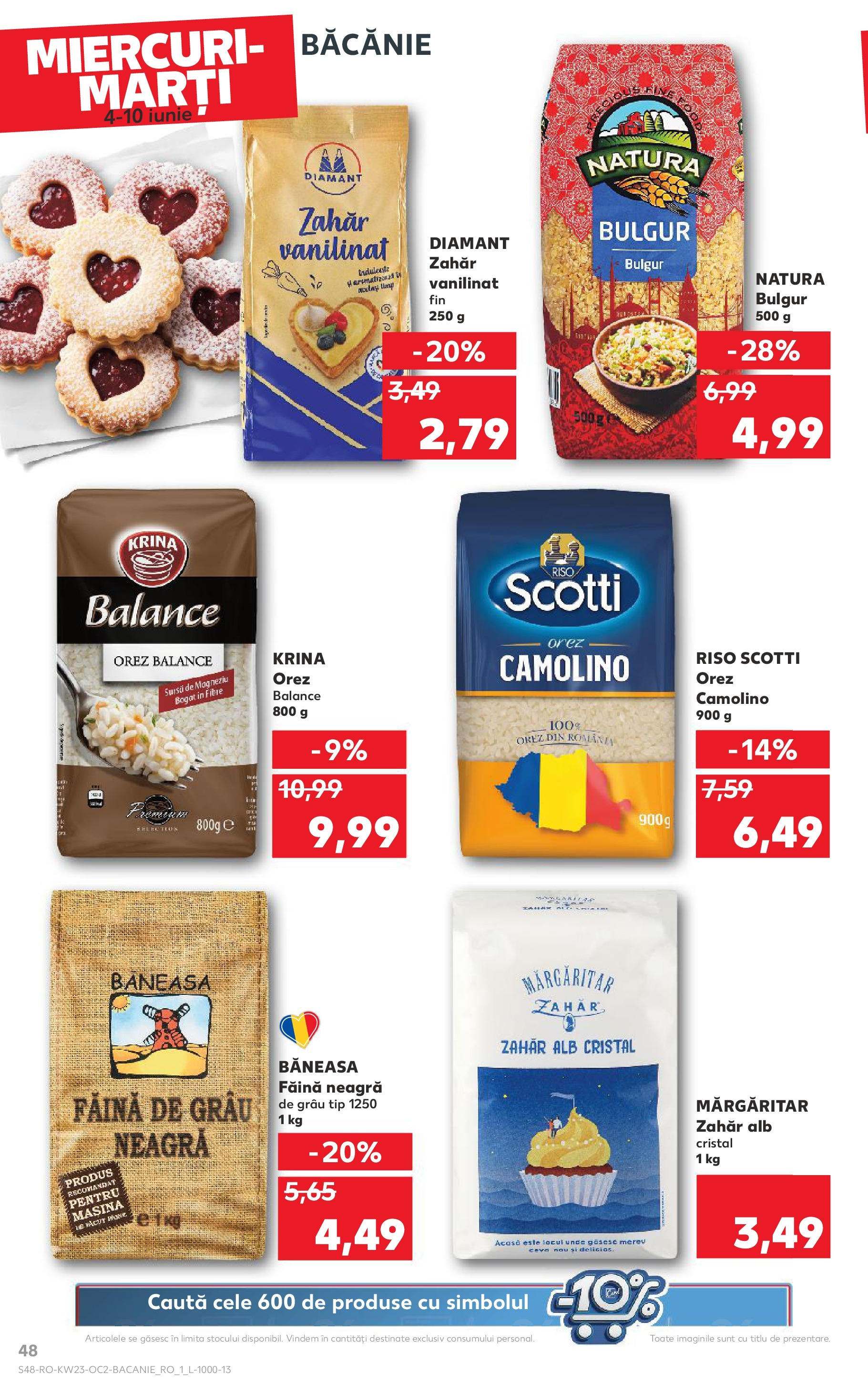 Catalog Kaufland - Bucureşti 04.06.2025 - Revista si Oferta | Pagină: 48 | Produse: Făină, Orez, Zahăr