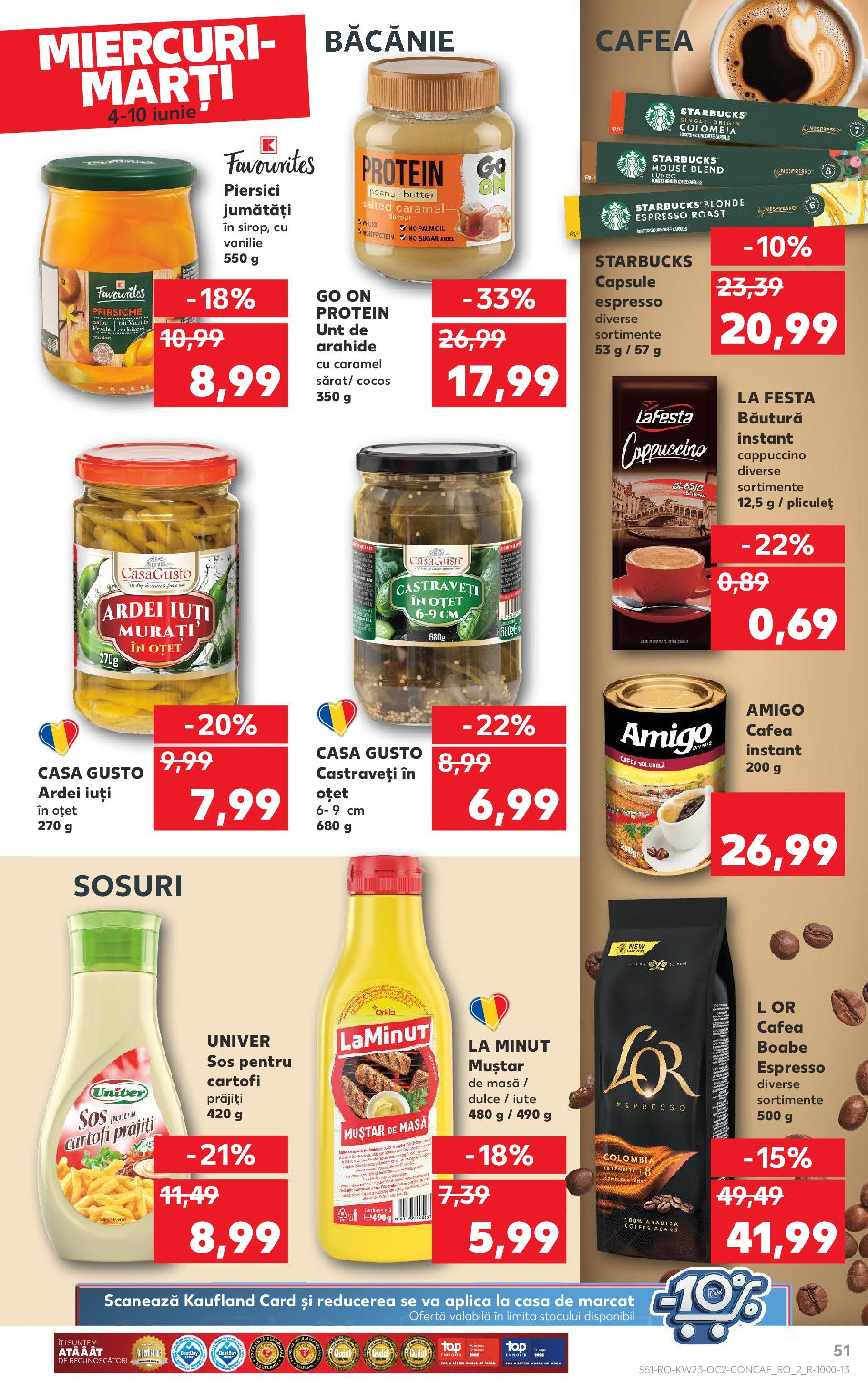 Catalog Kaufland - Bucureşti 04.06.2025 - Revista si Oferta | Pagină: 51 | Produse: Masă, Arahide, Cafea, Sos