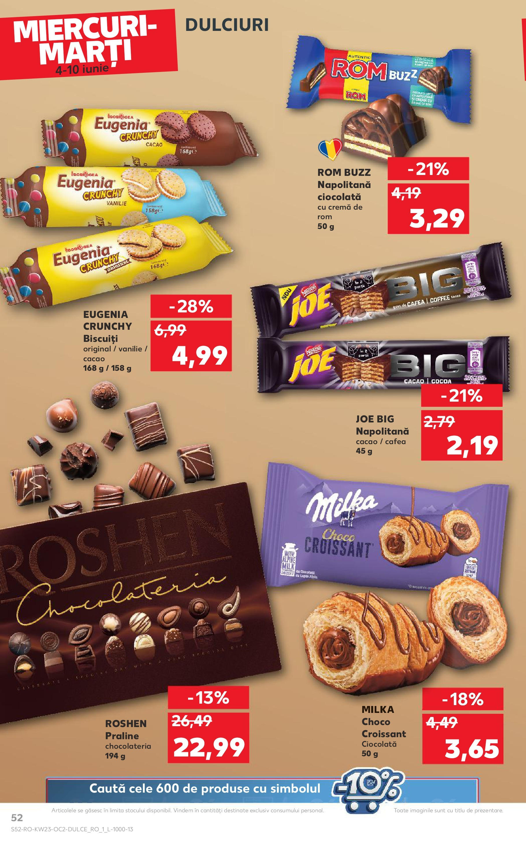 Catalog Kaufland - Bucureşti 04.06.2025 - Revista si Oferta | Pagină: 52 | Produse: Cafea, Ciocolată, Rom, Biscuiți
