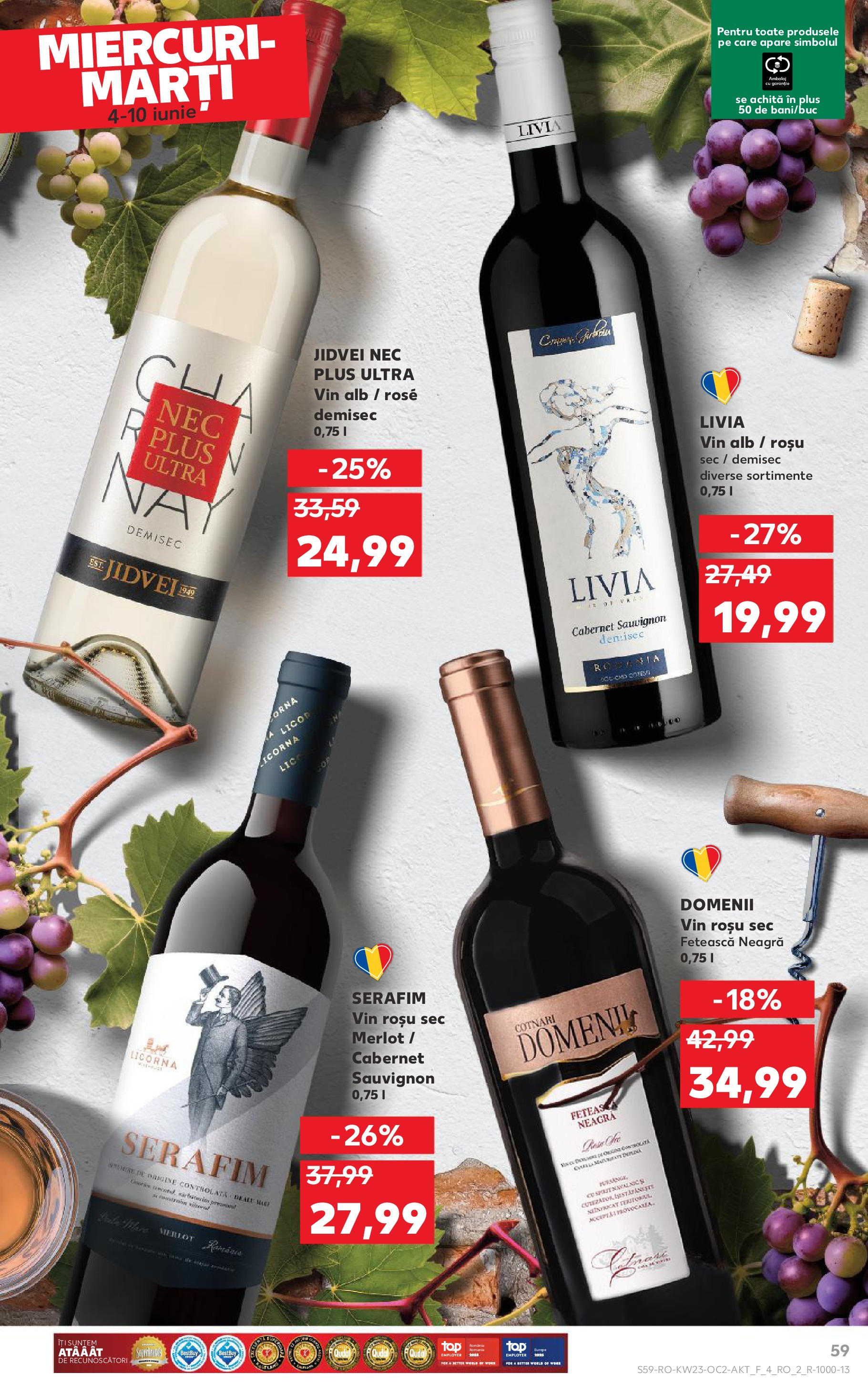 Catalog Kaufland - Bucureşti 04.06.2025 - Revista si Oferta | Pagină: 59 | Produse: Vin