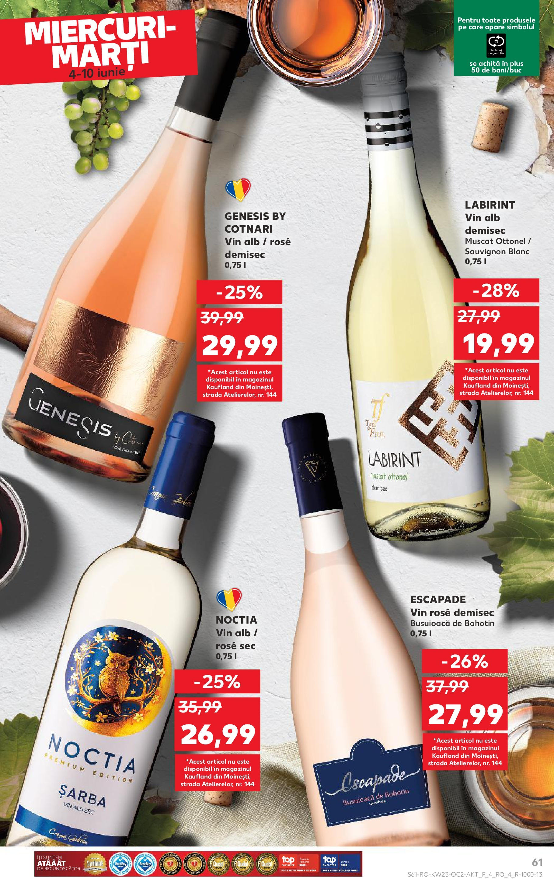 Catalog Kaufland - Bucureşti 04.06.2025 - Revista si Oferta | Pagină: 61 | Produse: Vin
