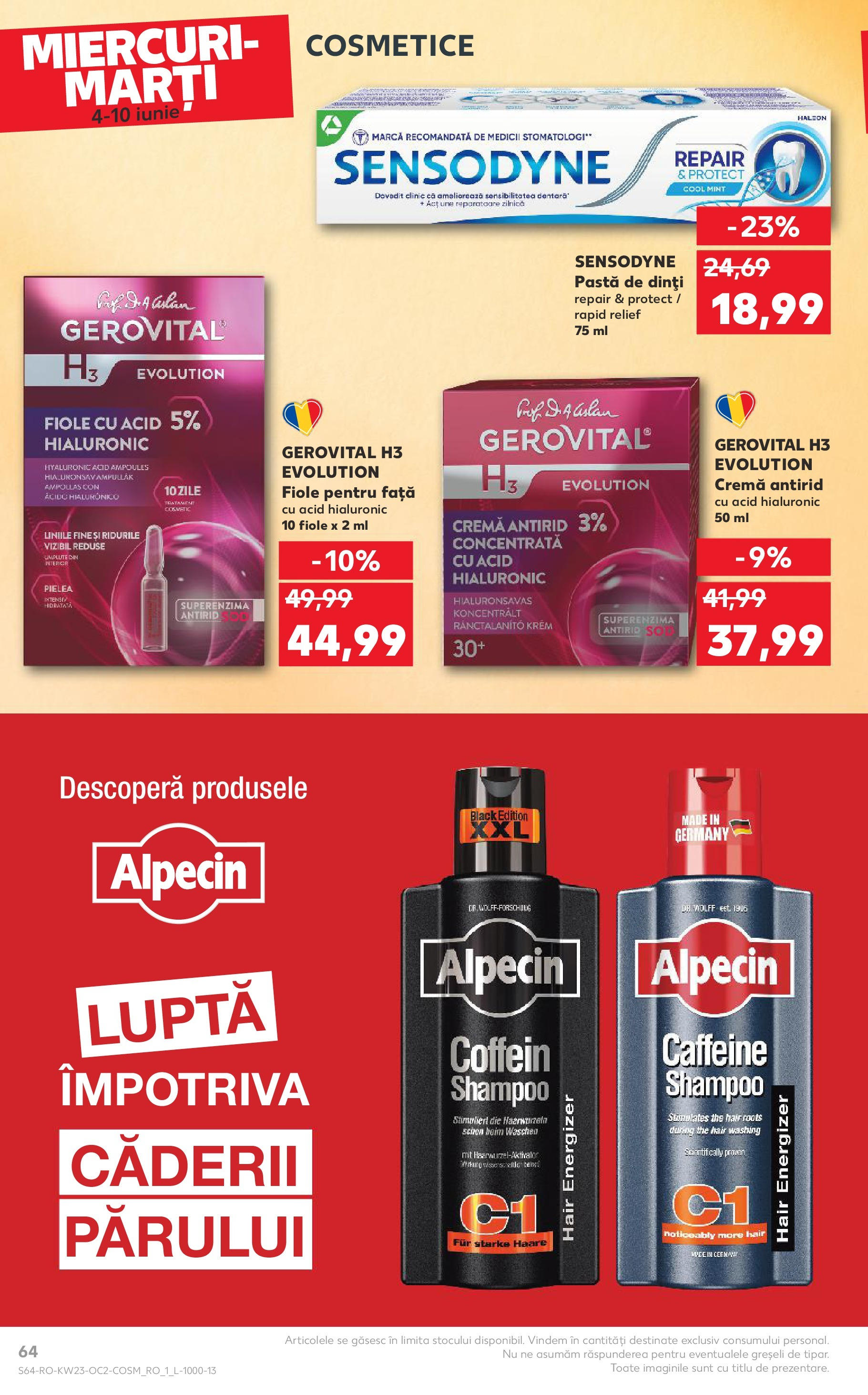 Catalog Kaufland - Bucureşti 04.06.2025 - Revista si Oferta | Pagină: 64 | Produse: Cremă, Pastă de dinți