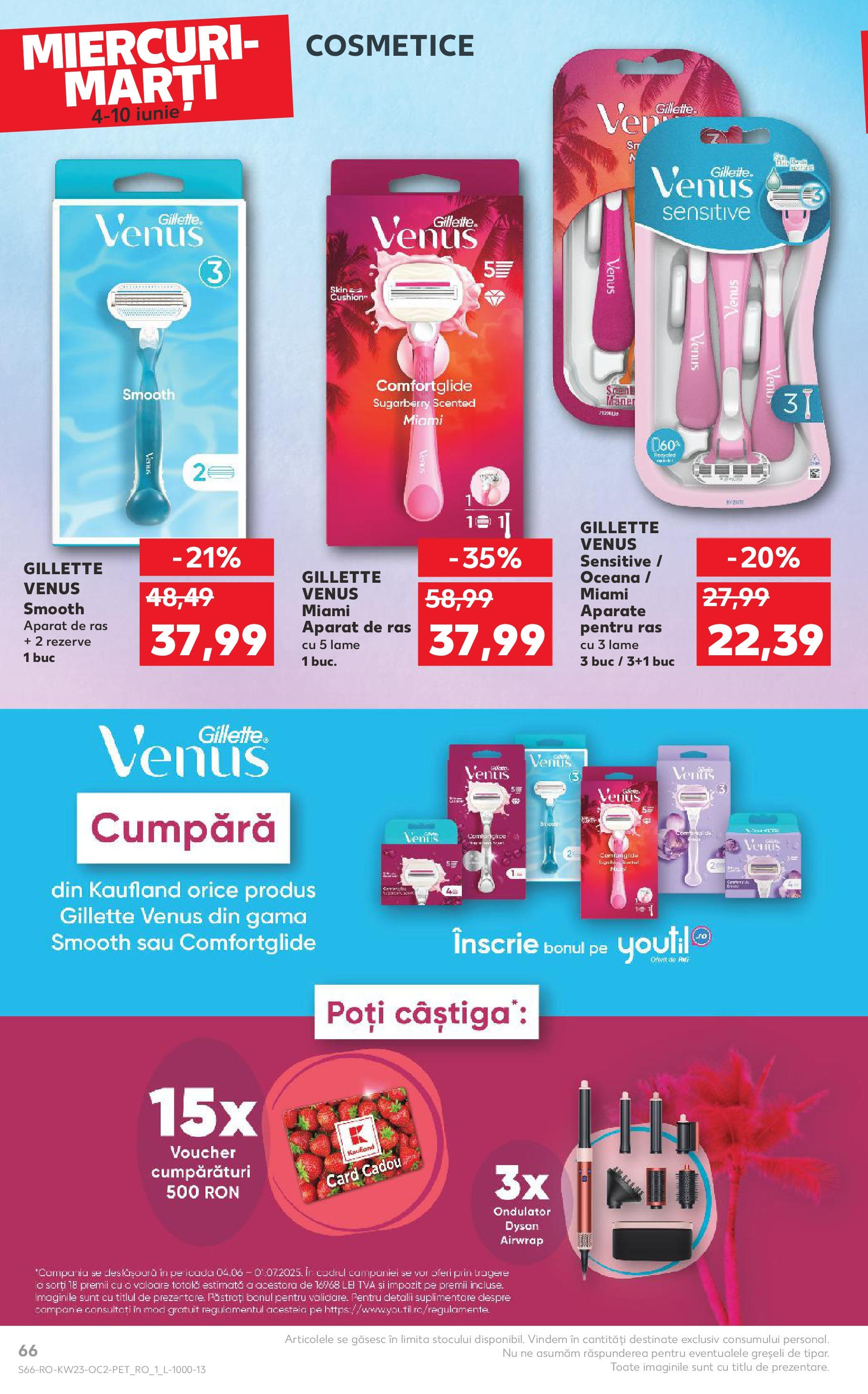 Catalog Kaufland - Bucureşti 04.06.2025 - Revista si Oferta | Pagină: 66 | Produse: Aparat De Ras, Ondulator