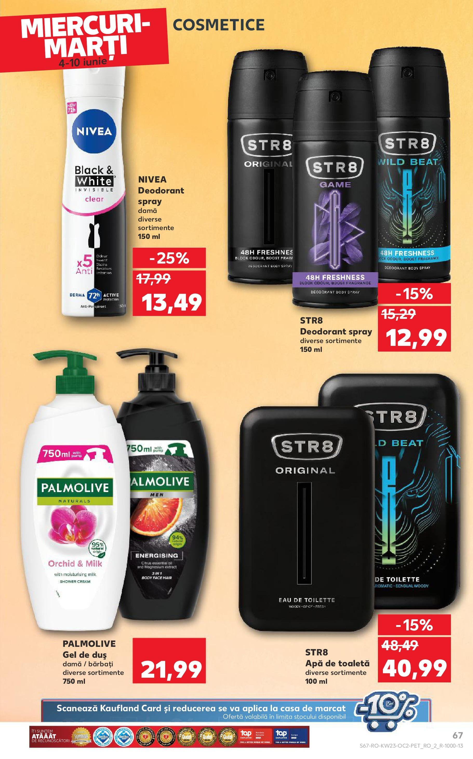 Catalog Kaufland - Bucureşti 04.06.2025 - Revista si Oferta | Pagină: 67 | Produse: Duș, Gel de duș, Deodorant, Antiperspirant