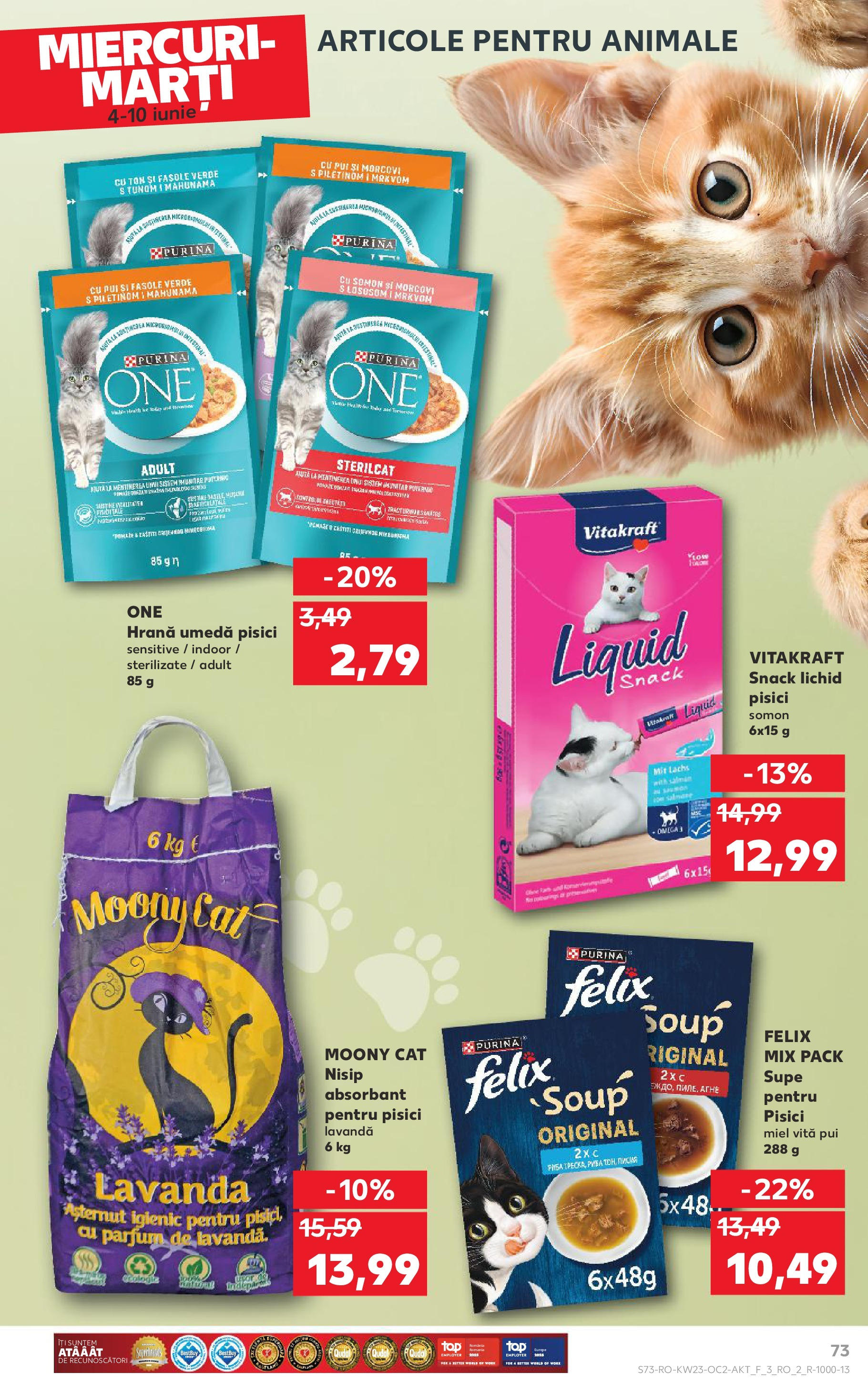 Catalog Kaufland - Bucureşti 04.06.2025 - Revista si Oferta | Pagină: 73 | Produse: Hacıyatmaz Kedi Oyuncağı, Chaussures de ski, Parfum, Fasole verde