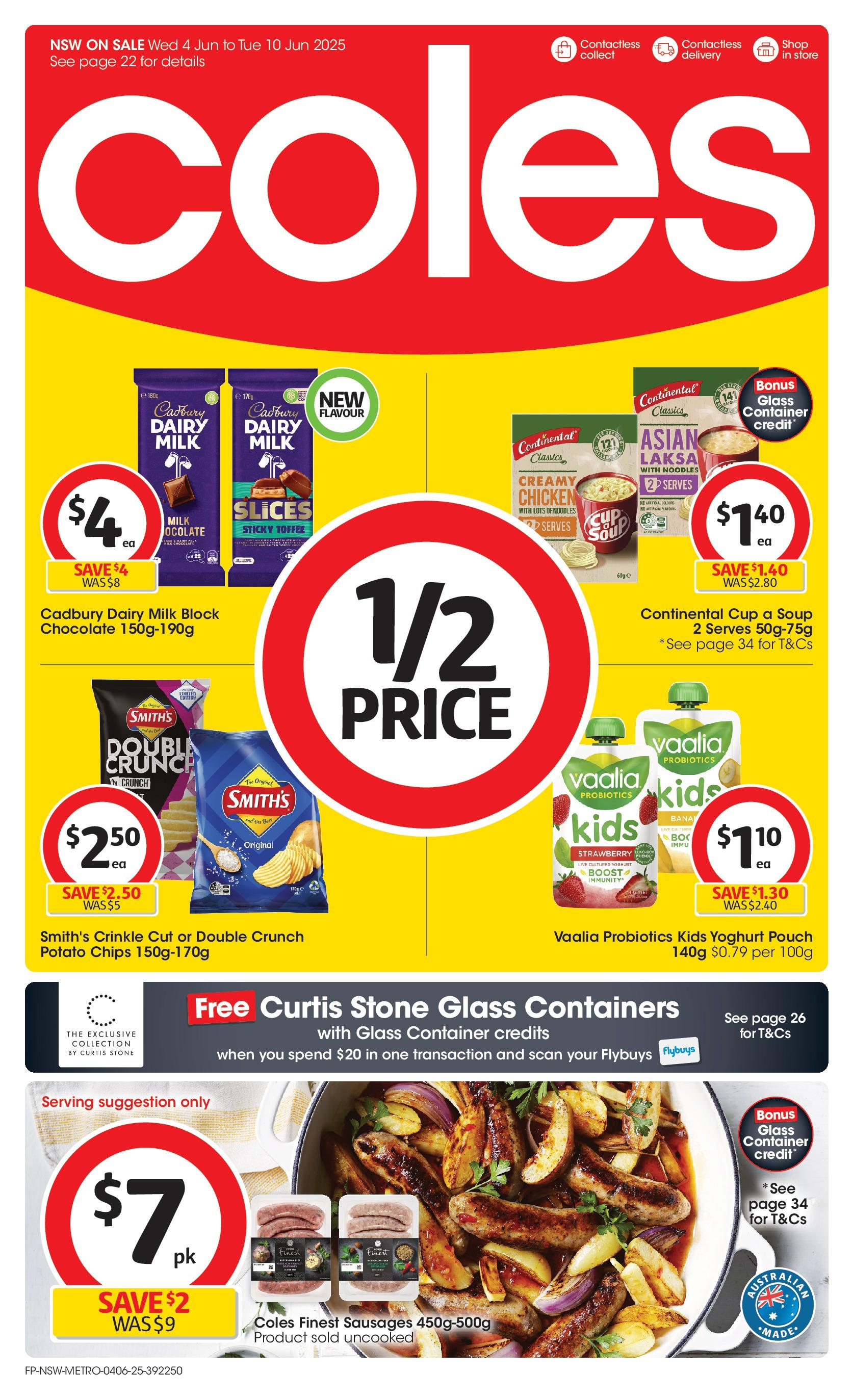 ﻿﻿Coles catalogue valid from 04/06/2025 > Online Australia | Page: 1 | Products: Dairy, Iceberg salata, Soup, Plastifieuse a3