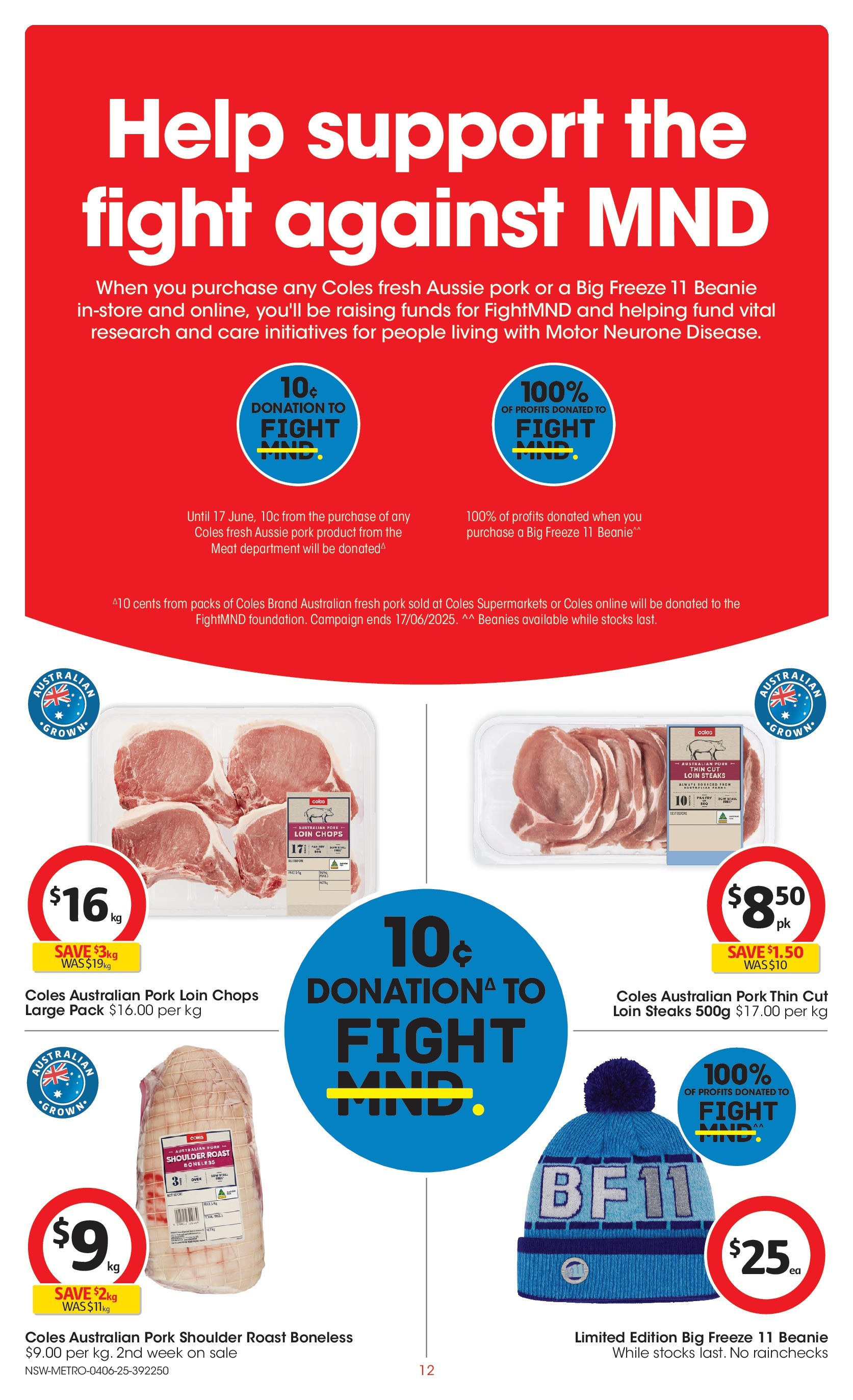 ﻿﻿Coles catalogue valid from 04/06/2025 > Online Australia | Page: 12 | Products: Composteur de cuisine, Pork, Allée de jardin à dérouler, Chaussures femme
