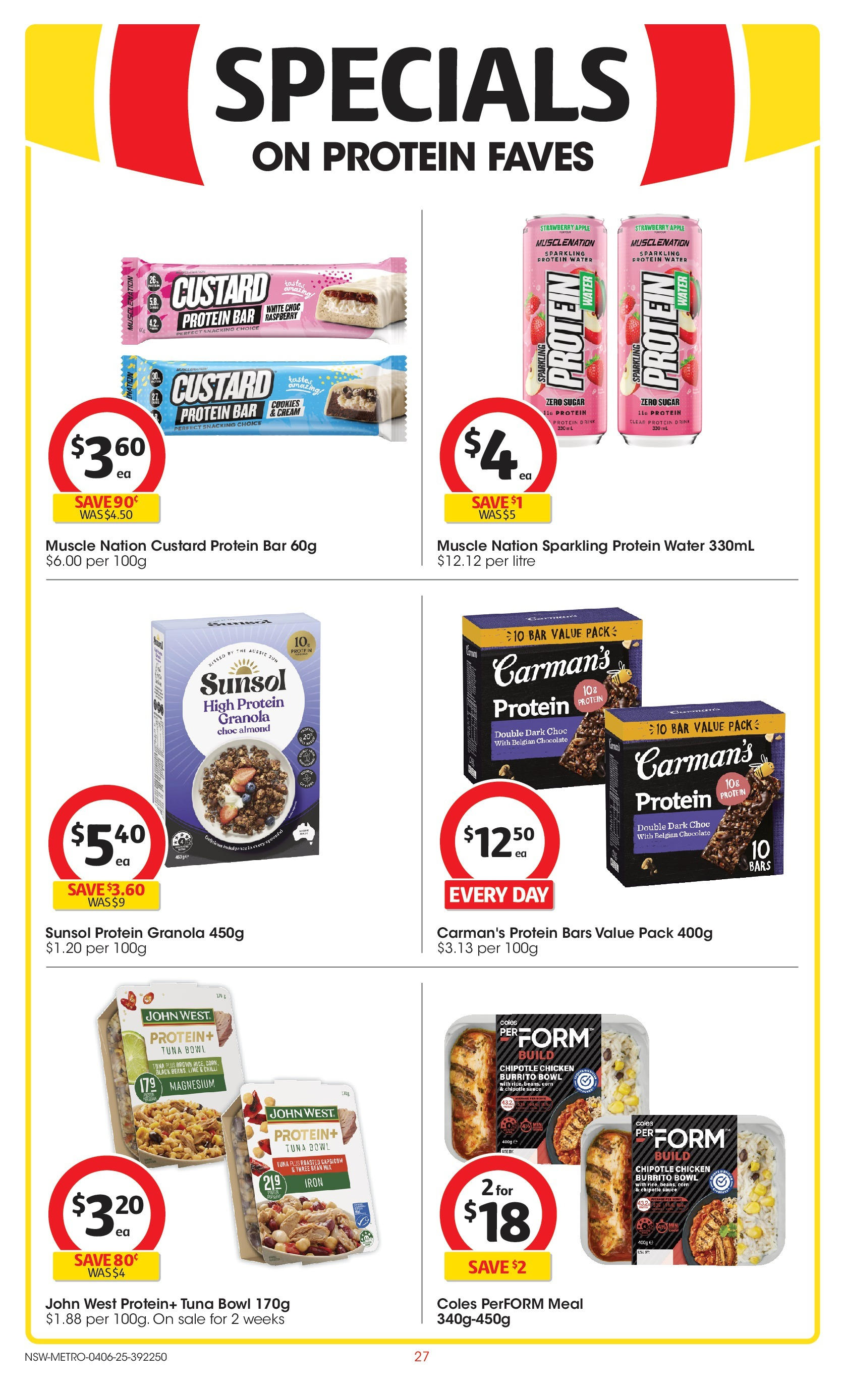 ﻿﻿Coles catalogue valid from 04/06/2025 > Online Australia | Page: 27 | Products: Chocolate, Chicken, Water, Sauce