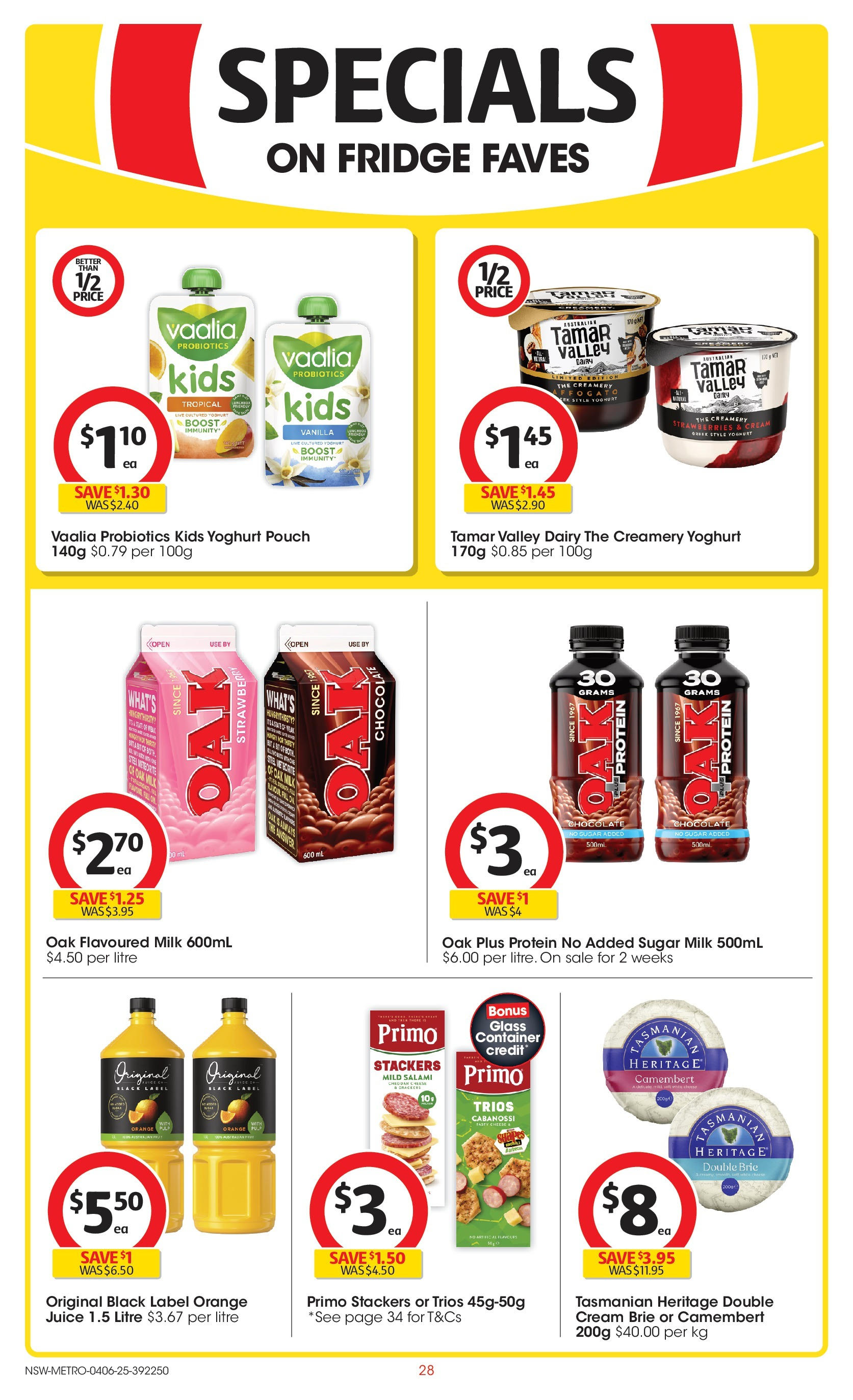 ﻿﻿Coles catalogue valid from 04/06/2025 > Online Australia | Page: 28 | Products: Chocolate, Salami, Juice, Iceberg salata