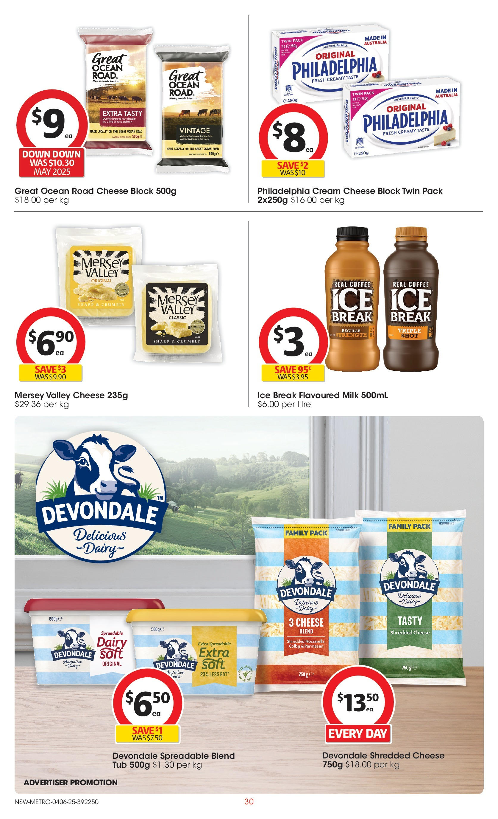 ﻿﻿Coles catalogue valid from 04/06/2025 > Online Australia | Page: 30 | Products: Fromage raclette Richemont, Milk, Cheese, Gousse de vanille