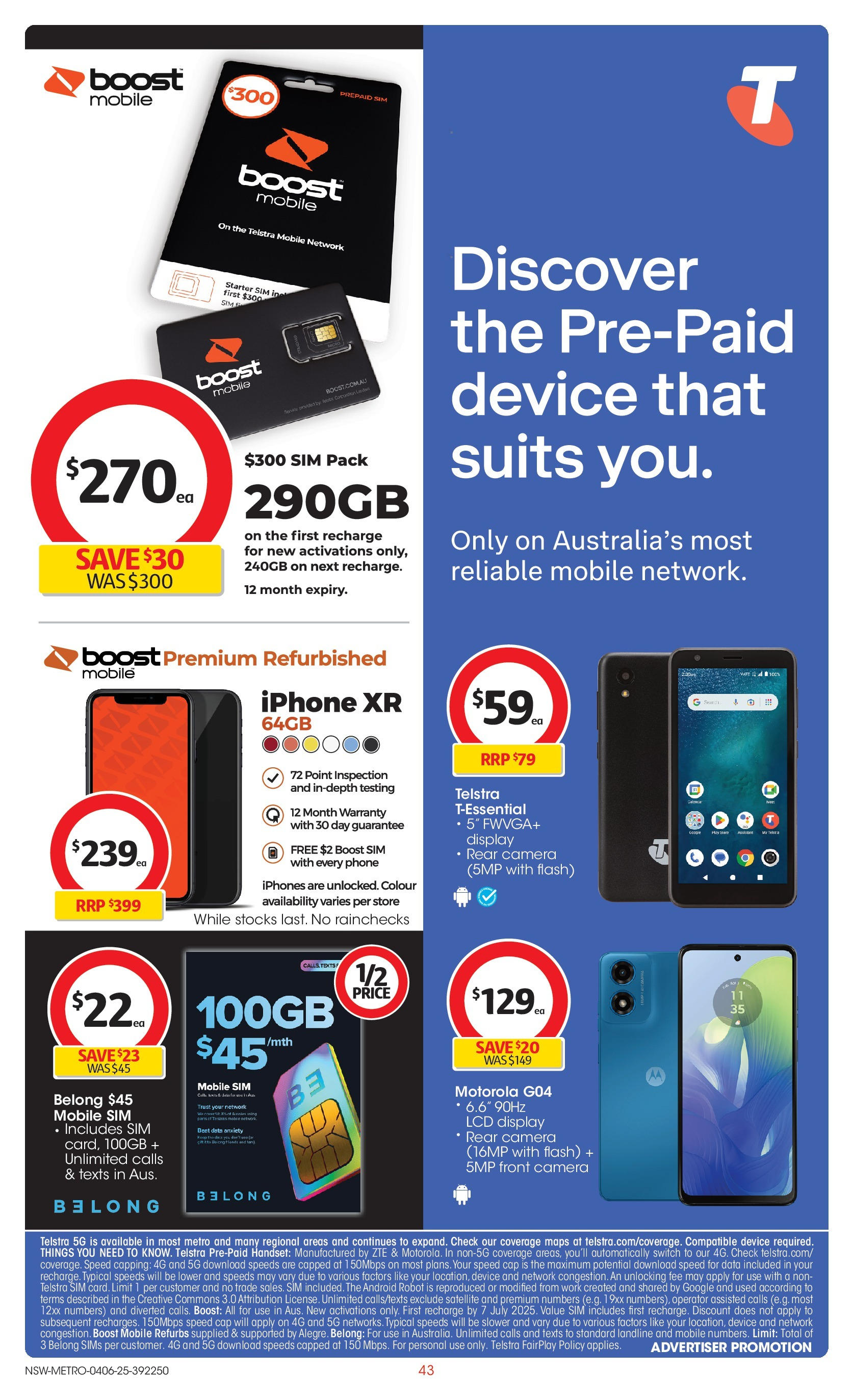 ﻿﻿Coles catalogue valid from 04/06/2025 > Online Australia | Page: 43 | Products: Fur, Cap, Device, Iphone