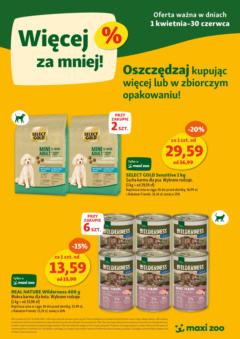 Pogląd oferty "Maxi Zoo Gazetka - Więcej za mniej" - ważna od 01.04.2025