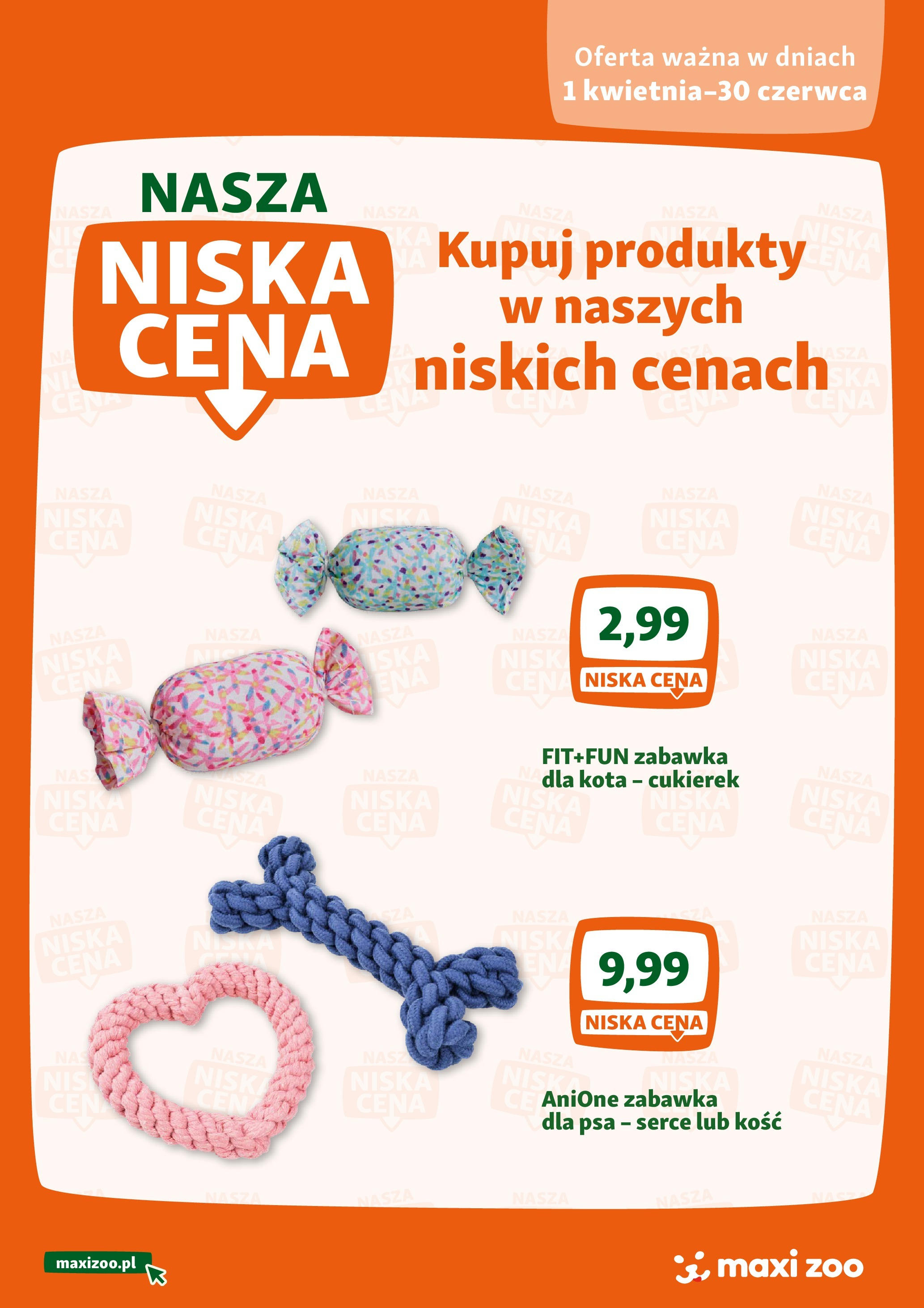 Maxi Zoo Nasza niska cena od 01.04.2025 - Nowa Gazetka - Numer strony 1