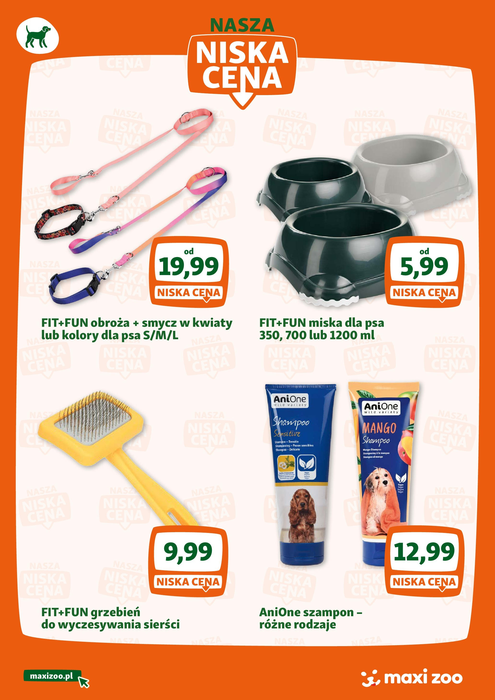 Maxi Zoo Gazetka - Nasza niska cena od (01.04.2025 - 30.06.2025) | Strona: 4 | Produkty: Mango, Szampon, Kwiaty, Grzebień