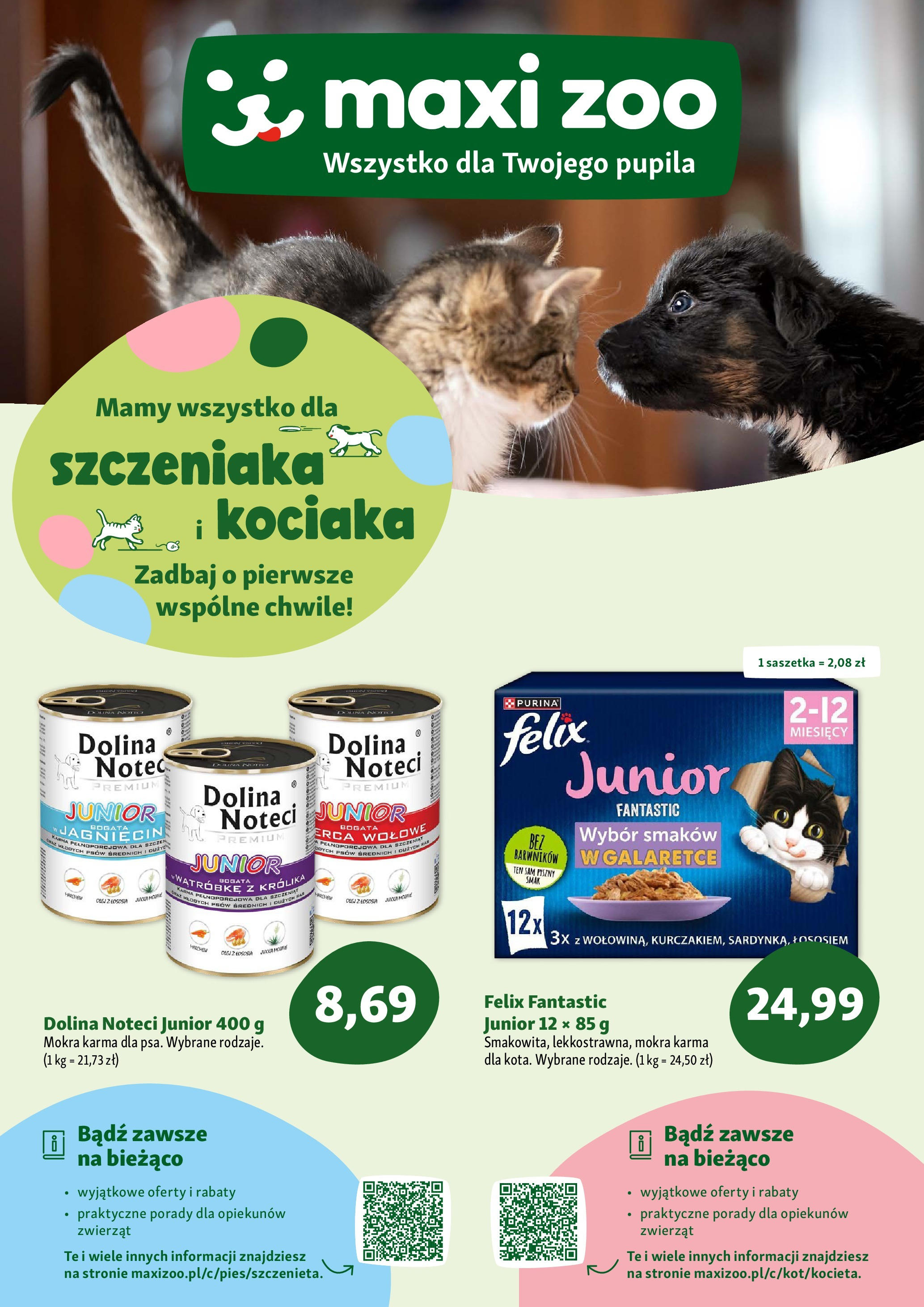 Maxi Zoo Szczeniaki i kociaki od 01.04.2025 - Nowa Gazetka - Numer strony 1