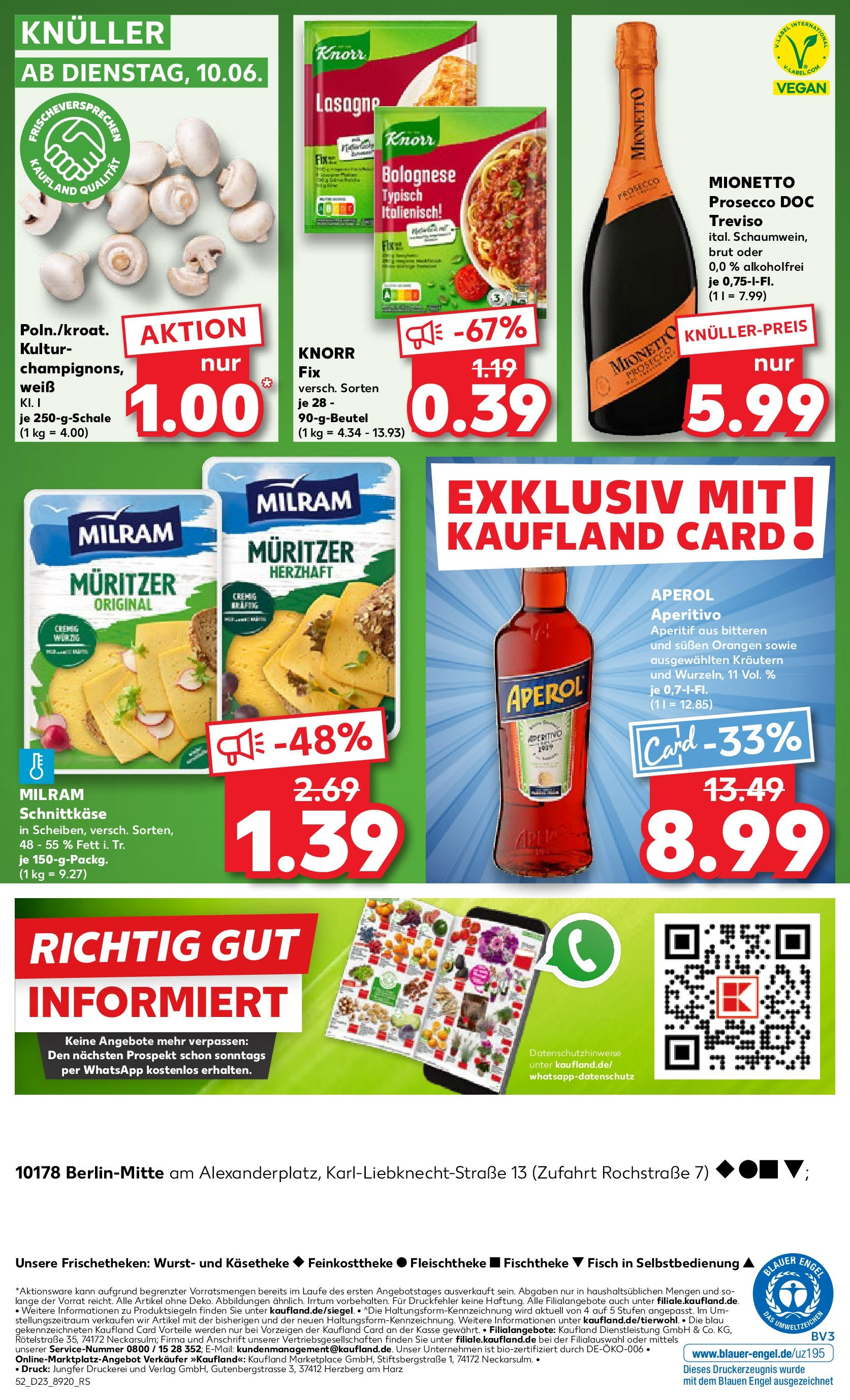 Kaufland prospekt Berlin (ab 05.06.2025) » Angebote Online | Seite: 52 | Produkte: Knorr, Fisch, Wurst, Aperol Kaufland prospekt Berlin (ab 05.06.2025) » Angebote Online zum Blättern | Seite: 52 | Produkte: Knorr, Fisch, Wurst, Aperol