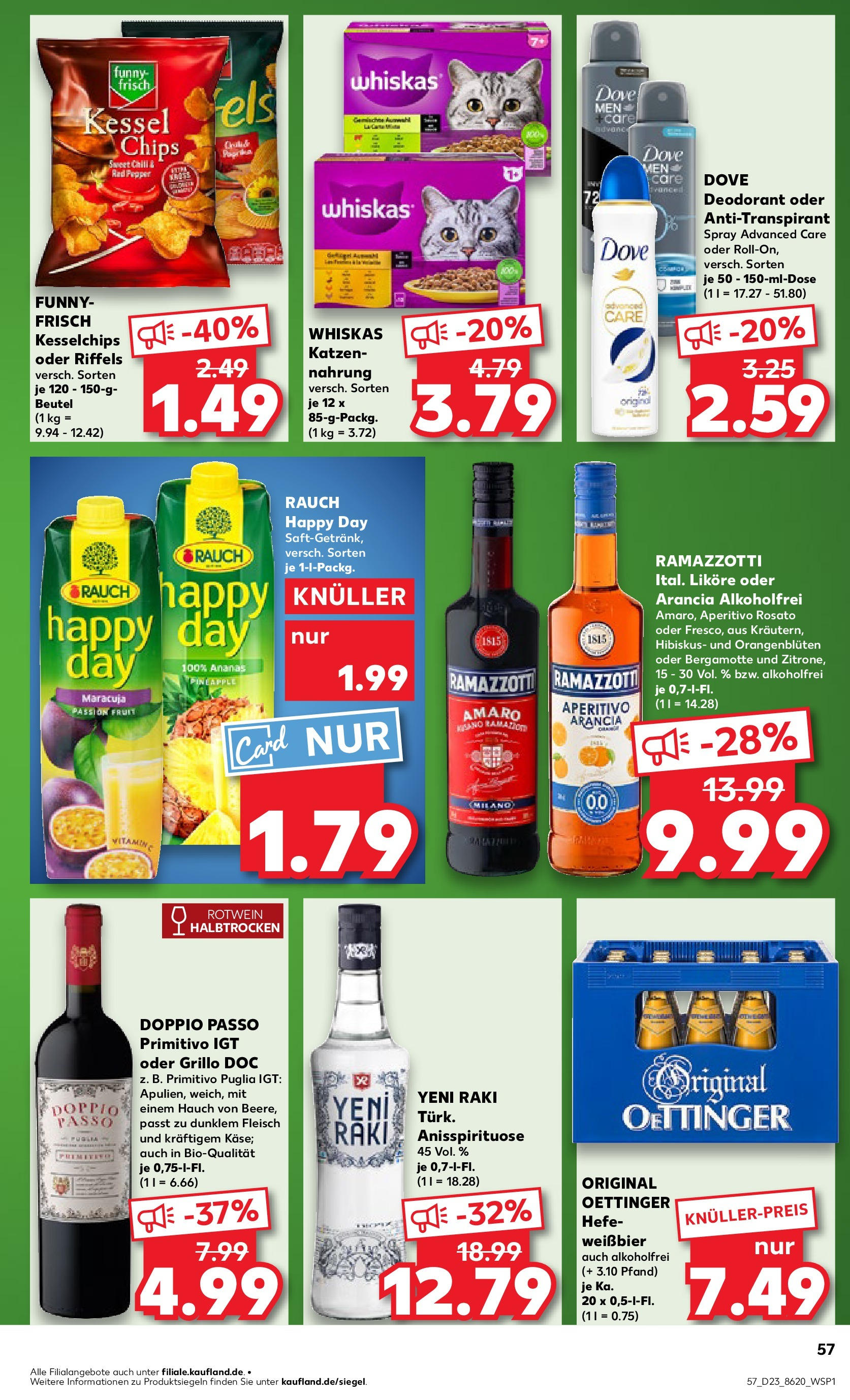 Kaufland prospekt Essen (ab 05.06.2025) » Angebote Online | Seite: 57 | Produkte: Funny frisch, Antitranspirant, Chips, Ramazzotti Kaufland prospekt Essen (ab 05.06.2025) » Angebote Online zum Blättern | Seite: 57 | Produkte: Funny frisch, Antitranspirant, Chips, Ramazzotti