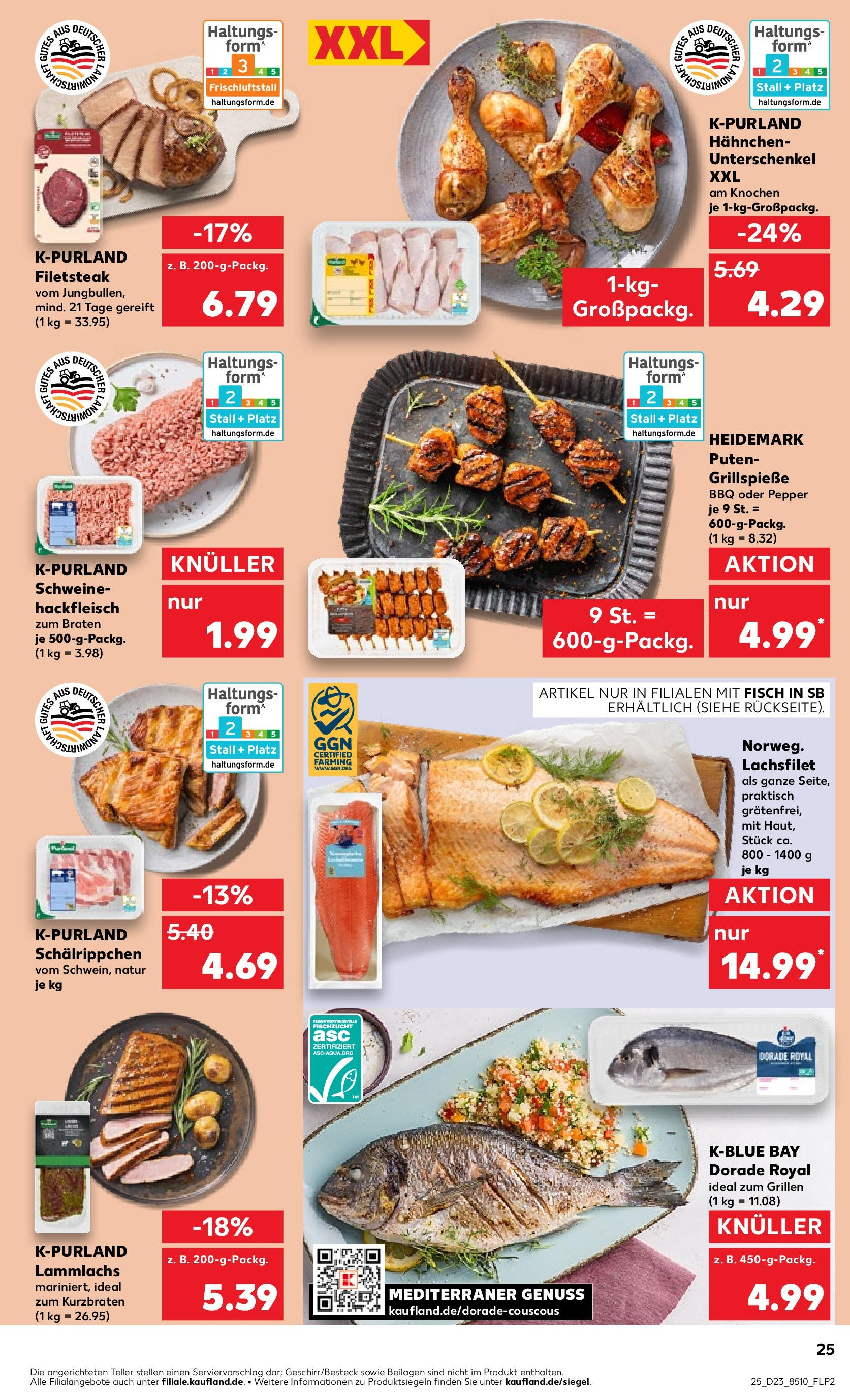 Prospekt Kaufland ab 05.06.2025 » Angebote und Werbung Online | Seite: 29 | Produkte: Dorade, Fisch, Steak, Hackfleisch Prospekt Kaufland ab 05.06.2025 » Angebote Online zum Blättern | Seite: 29 | Produkte: Dorade, Fisch, Steak, Hackfleisch