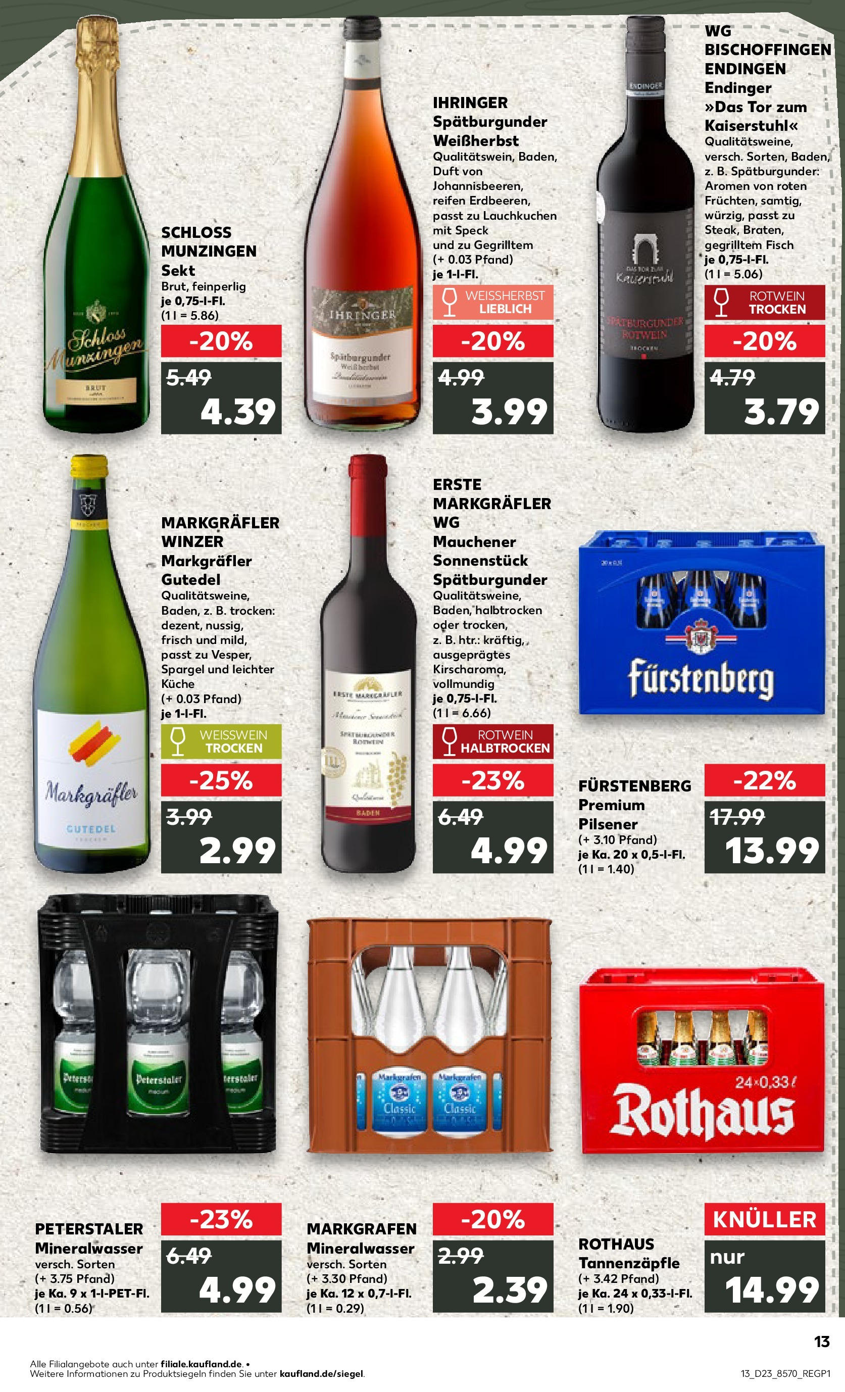 Kaufland prospekt Rheinfelden (Baden) (ab 05.06.2025) » Angebote Online | Seite: 13 | Produkte: Rotwein trocken, Küche, Spargel, Fisch Kaufland prospekt Rheinfelden (Baden) (ab 05.06.2025) » Angebote Online zum Blättern | Seite: 13 | Produkte: Rotwein trocken, Küche, Spargel, Fisch