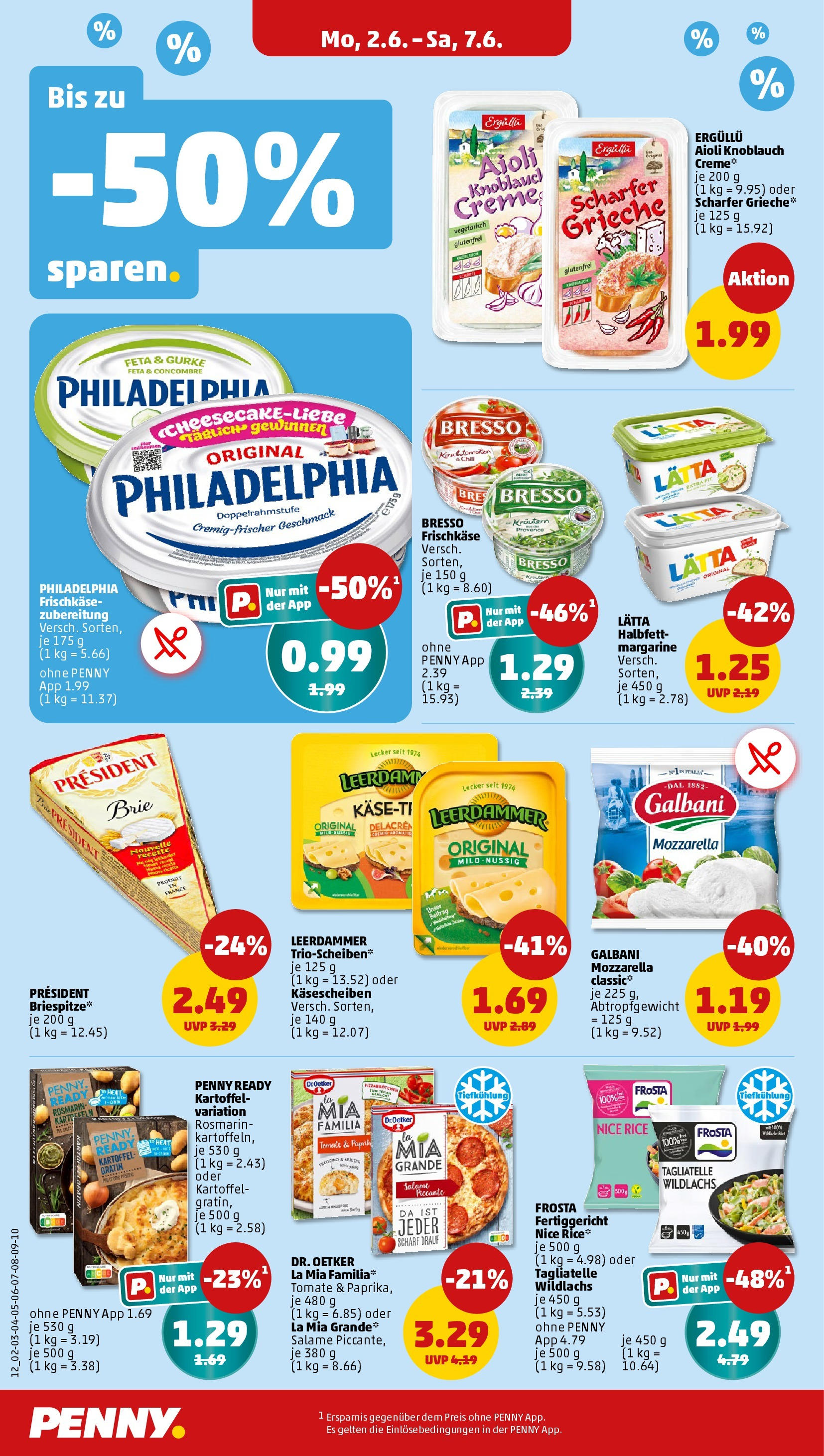 Penny - Penny: Wochenangebote (ab 01.06.2025) » Angebote Online | Seite: 14 | Produkte: Creme, Kartoffeln, Knoblauch, Pizza