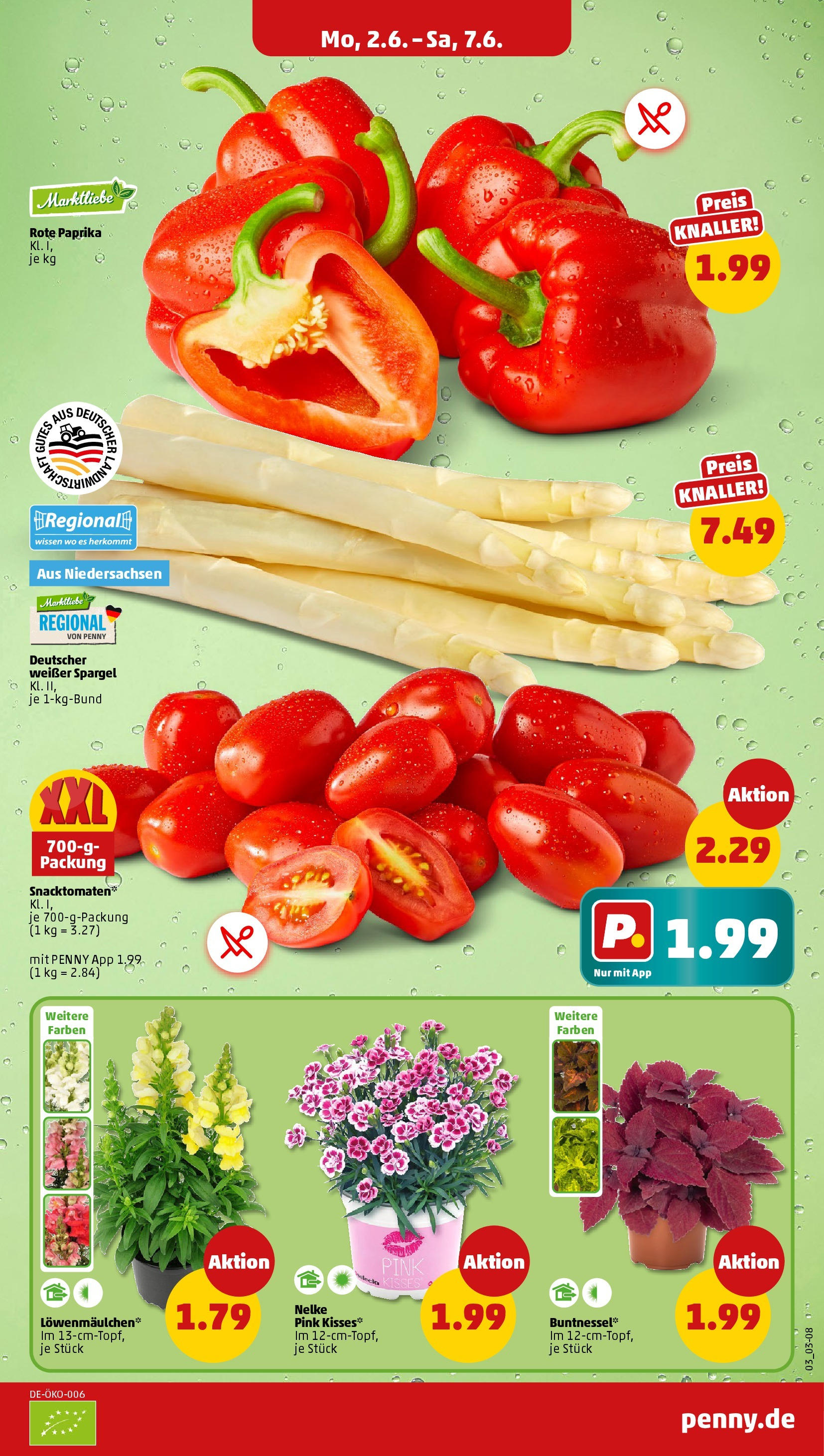 Penny - Penny: Wochenangebote (ab 01.06.2025) » Angebote Online | Seite: 5 | Produkte: Spargel, Paprika