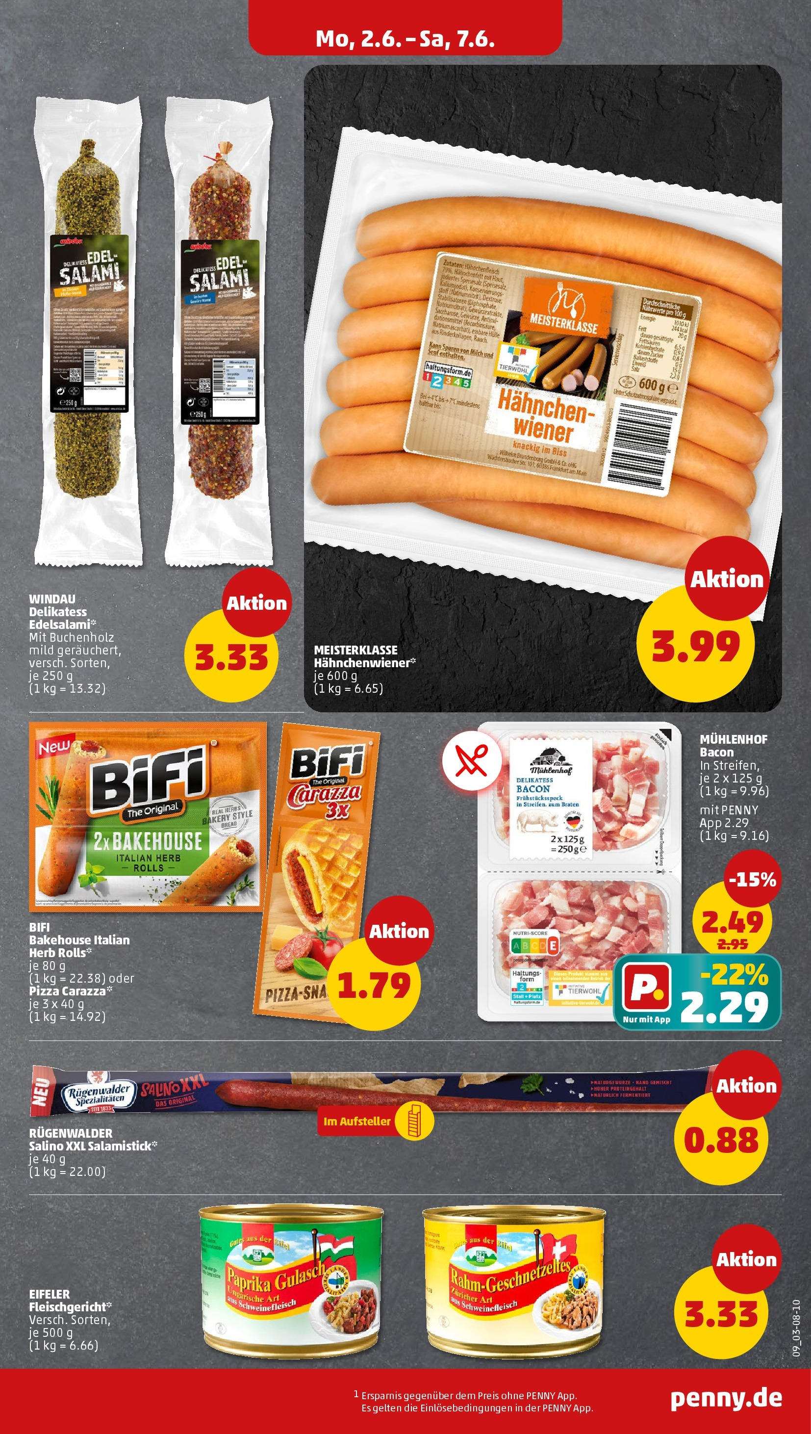 Penny - Penny: Wochenangebote (ab 01.06.2025) » Angebote Online | Seite: 11 | Produkte: Milch, Gulasch, Zucker, Pizza