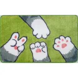 КИЛИМЧЕ ЗА БАНЯ ЛАПИ ЗЕЛЕНО 40Х60 TONI BAD