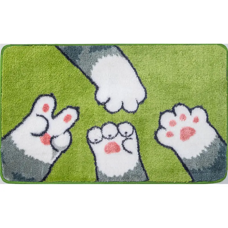 КИЛИМЧЕ ЗА БАНЯ ЛАПИ ЗЕЛЕНО 40Х60 TONI BAD