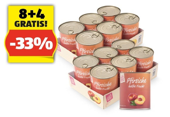 SWEET VALLEY Pfirsich halbe Frucht, 820 g