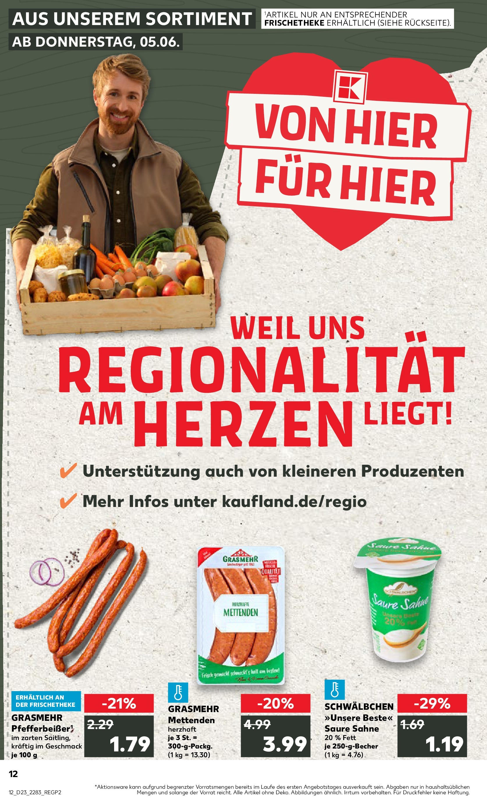 Kaufland prospekt Pfungstadt	 (ab 05.06.2025) » Angebote Online zum Blättern | Seite: 12 | Produkte: Sahne