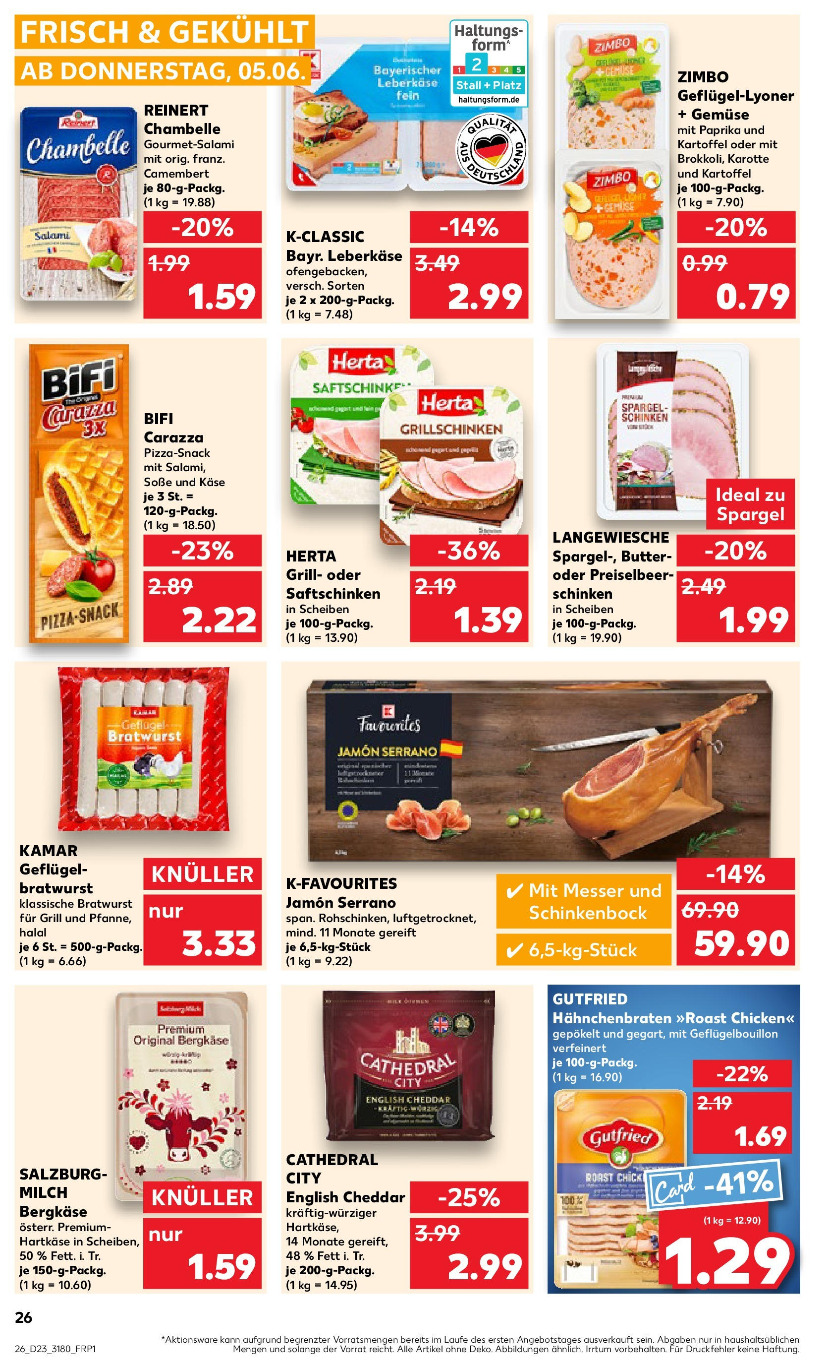 Kaufland prospekt Berlin (ab 05.06.2025) » Angebote Online | Seite: 26 | Produkte: Bratwurst, Gemüse, Karotte, Leberkase Kaufland prospekt Berlin (ab 05.06.2025) » Angebote Online zum Blättern | Seite: 26 | Produkte: Bratwurst, Gemüse, Karotte, Leberkase