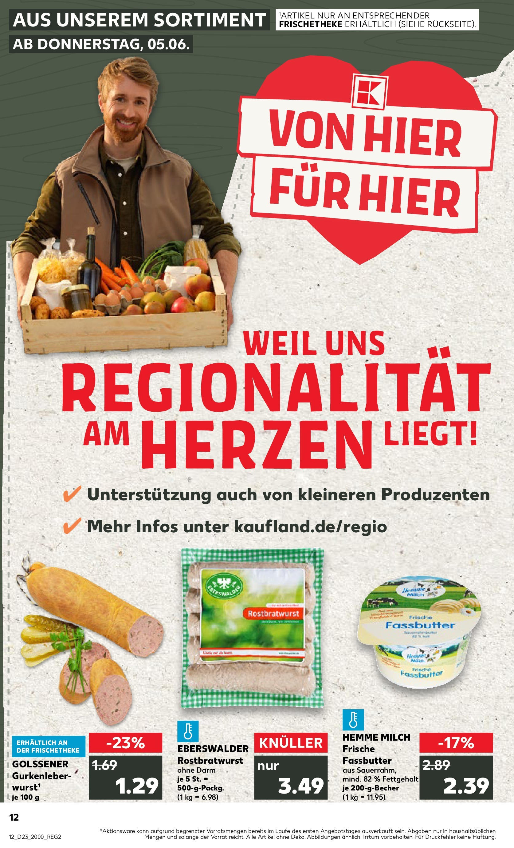 Kaufland prospekt Schwedt (ab 05.06.2025) » Angebote Online | Seite: 12 | Produkte: Milch, Butter Kaufland prospekt Schwedt (ab 05.06.2025) » Angebote Online zum Blättern | Seite: 12 | Produkte: Milch, Butter