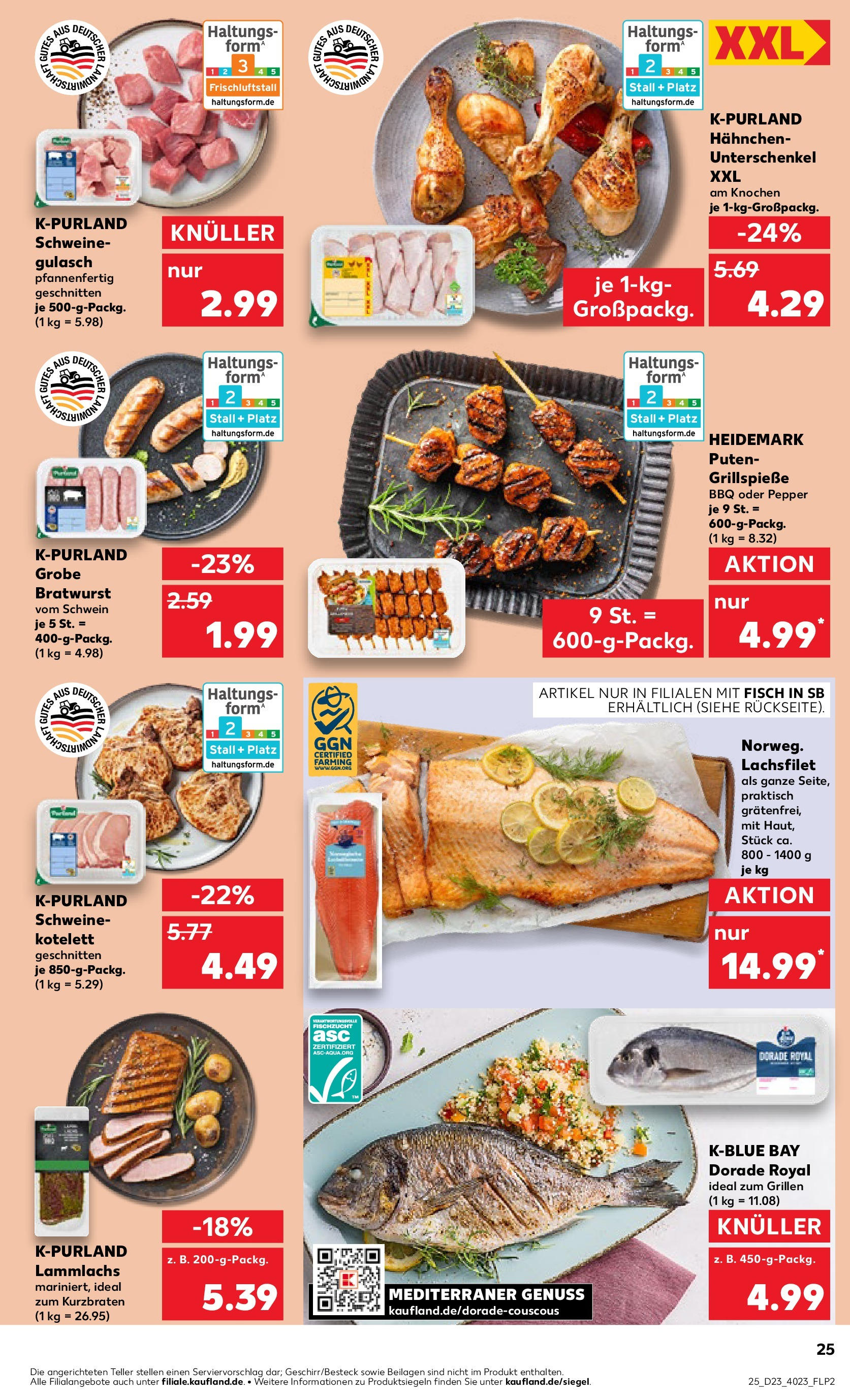 Kaufland prospekt Berlin (ab 05.06.2025) » Angebote Online | Seite: 25 | Produkte: Dorade, Hahnchen, Bratwurst, Fisch Kaufland prospekt Berlin (ab 05.06.2025) » Angebote Online zum Blättern | Seite: 25 | Produkte: Dorade, Hahnchen, Bratwurst, Fisch