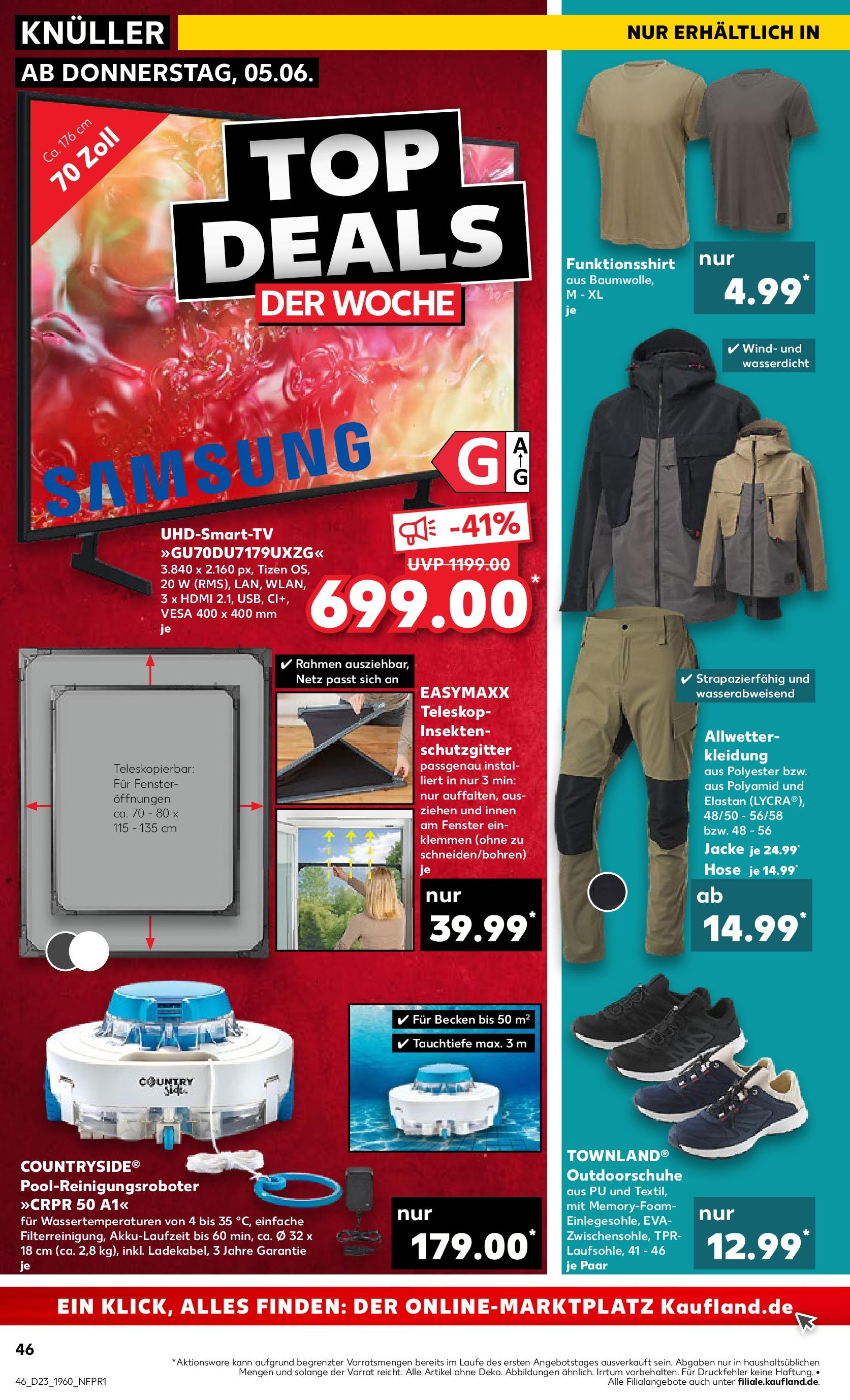 Kaufland prospekt Berlin (ab 05.06.2025) » Angebote Online | Seite: 46 | Produkte: Samsung, Jacke, Hose, TV Kaufland prospekt Berlin (ab 05.06.2025) » Angebote Online zum Blättern | Seite: 46 | Produkte: Samsung, Jacke, Hose, TV
