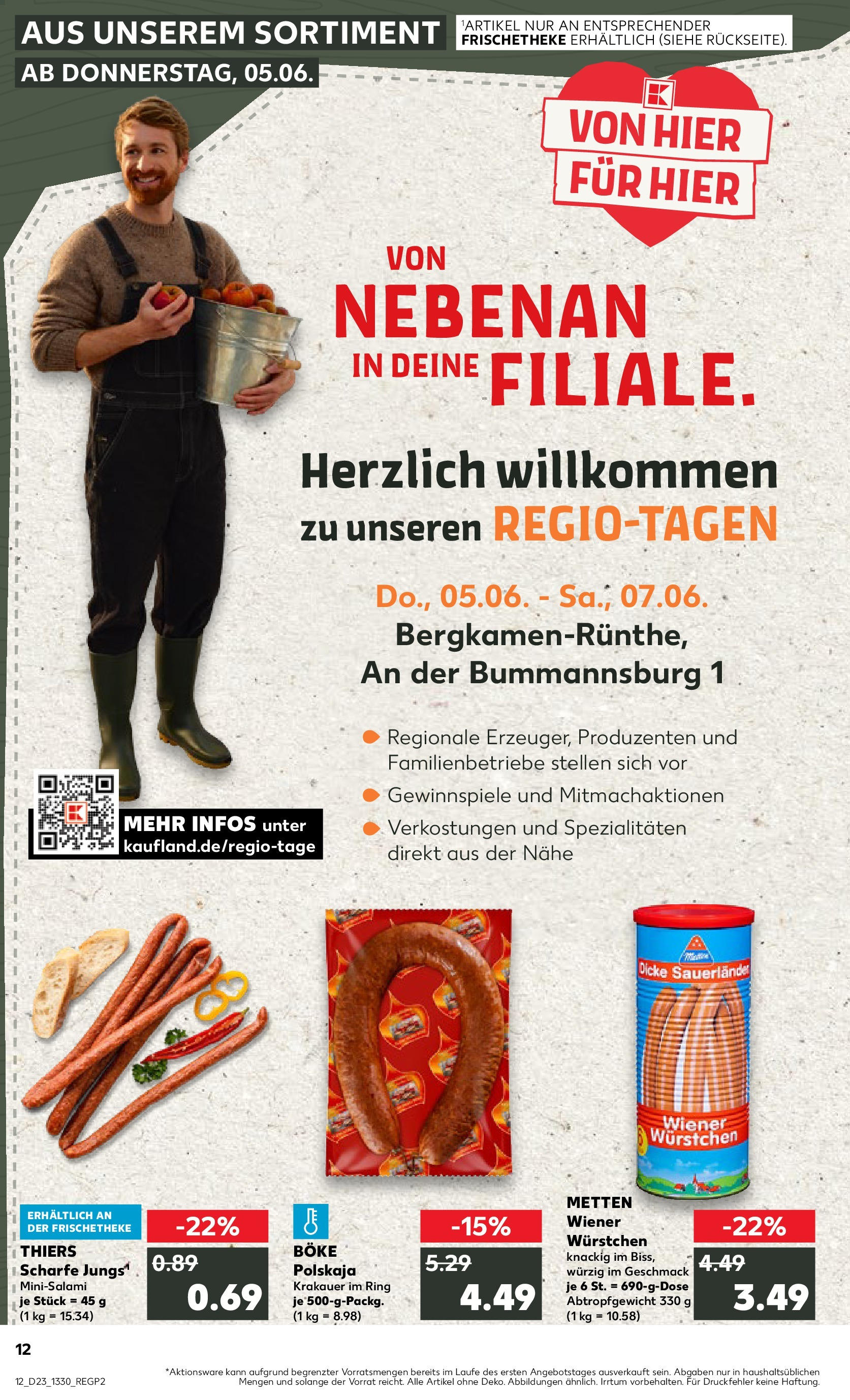 Prospekt Kaufland ab 05.06.2025 » Angebote und Werbung Online | Seite: 12 | Produkte: Wiener wurstchen Prospekt Kaufland ab 05.06.2025 » Angebote Online zum Blättern | Seite: 12 | Produkte: Wiener wurstchen