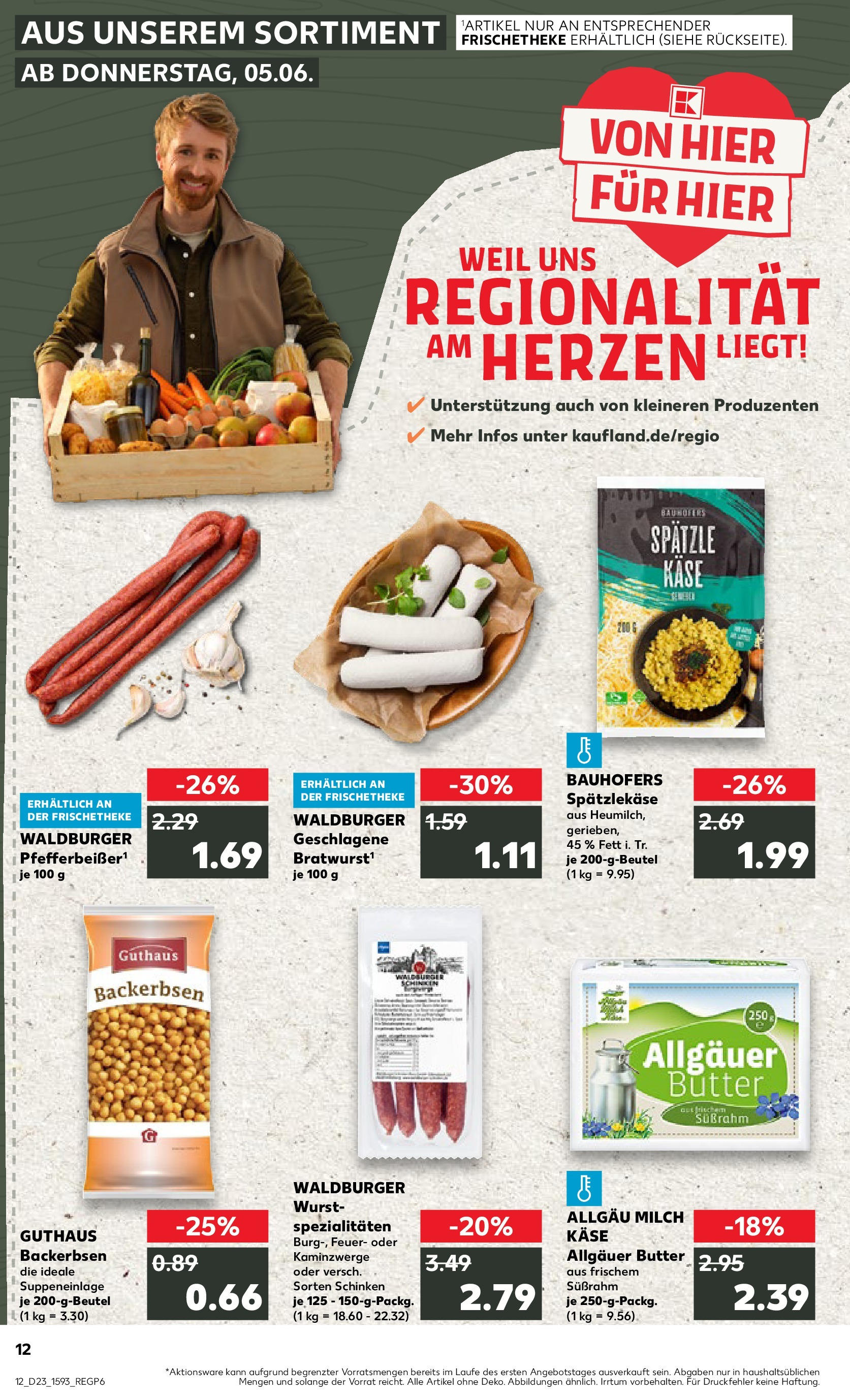 Kaufland prospekt Lindau (Bodensee) (ab 05.06.2025) » Angebote Online | Seite: 12 | Produkte: Milch, Käse, Bratwurst, Wurst Kaufland prospekt Lindau (Bodensee) (ab 05.06.2025) » Angebote Online zum Blättern | Seite: 12 | Produkte: Milch, Käse, Bratwurst, Wurst