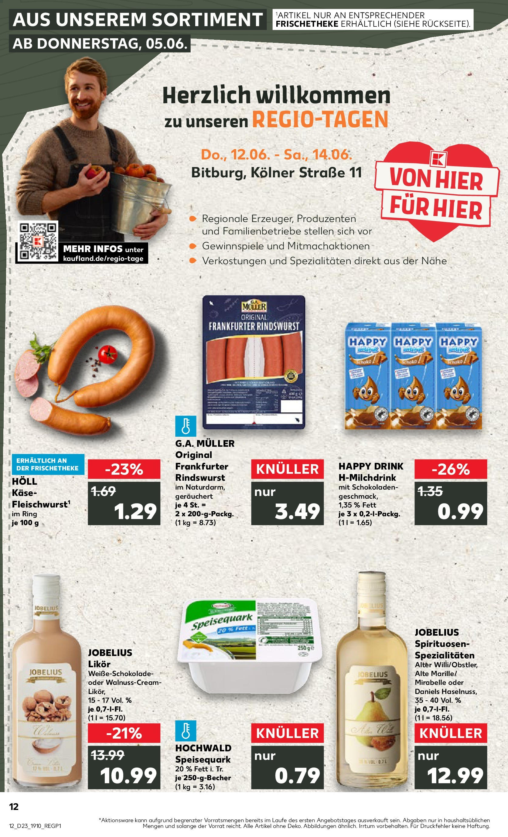 Prospekt Kaufland ab 05.06.2025 » Angebote Online zum Blättern | Seite: 12 | Produkte: Quark, Käse, Likör, Speisequark