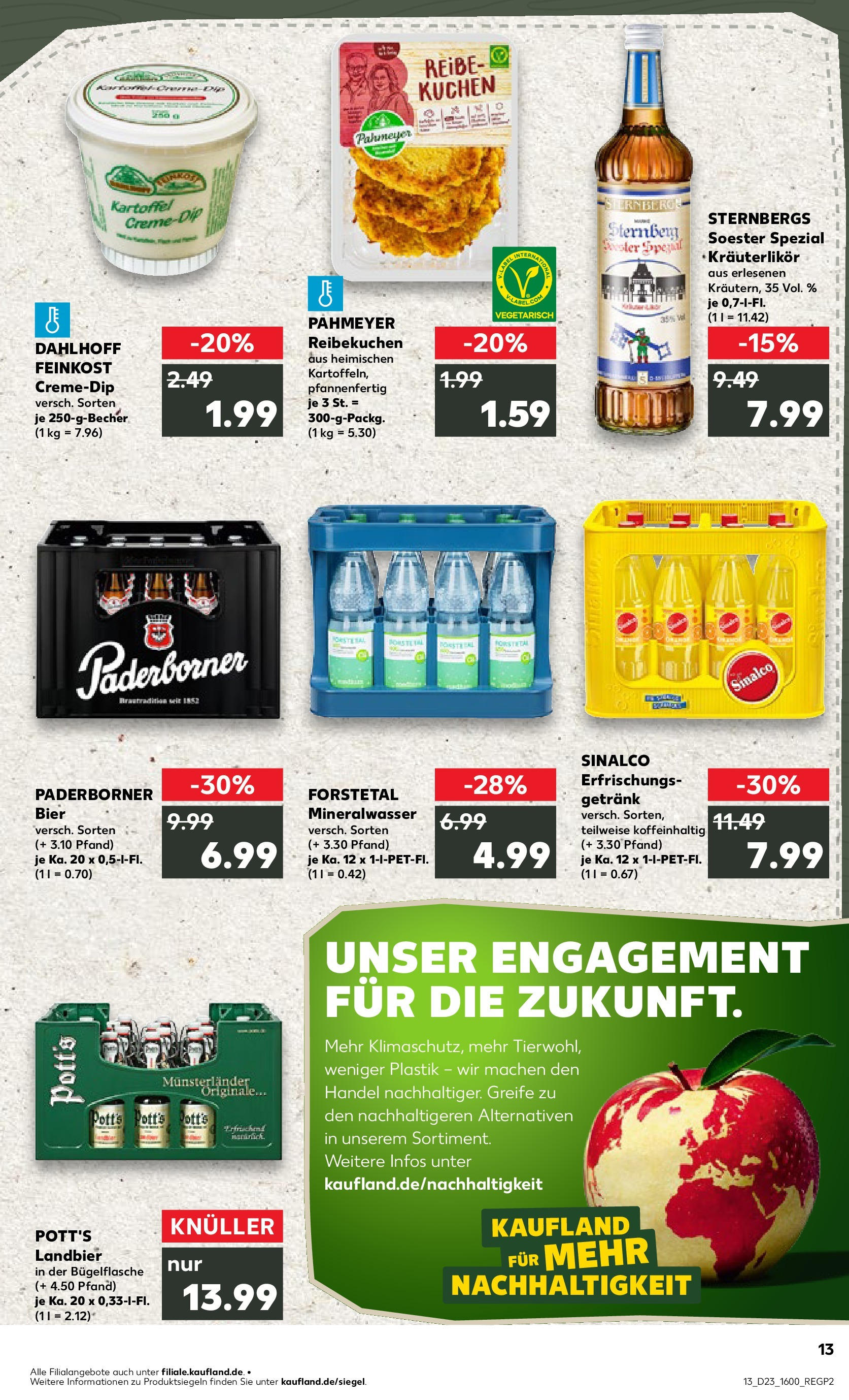 Kaufland prospekt Soest (ab 05.06.2025) » Angebote Online | Seite: 13 | Produkte: Sinalco, Bier, Mineralwasser, Kuchen Kaufland prospekt Soest (ab 05.06.2025) » Angebote Online zum Blättern | Seite: 13 | Produkte: Sinalco, Bier, Mineralwasser, Kuchen