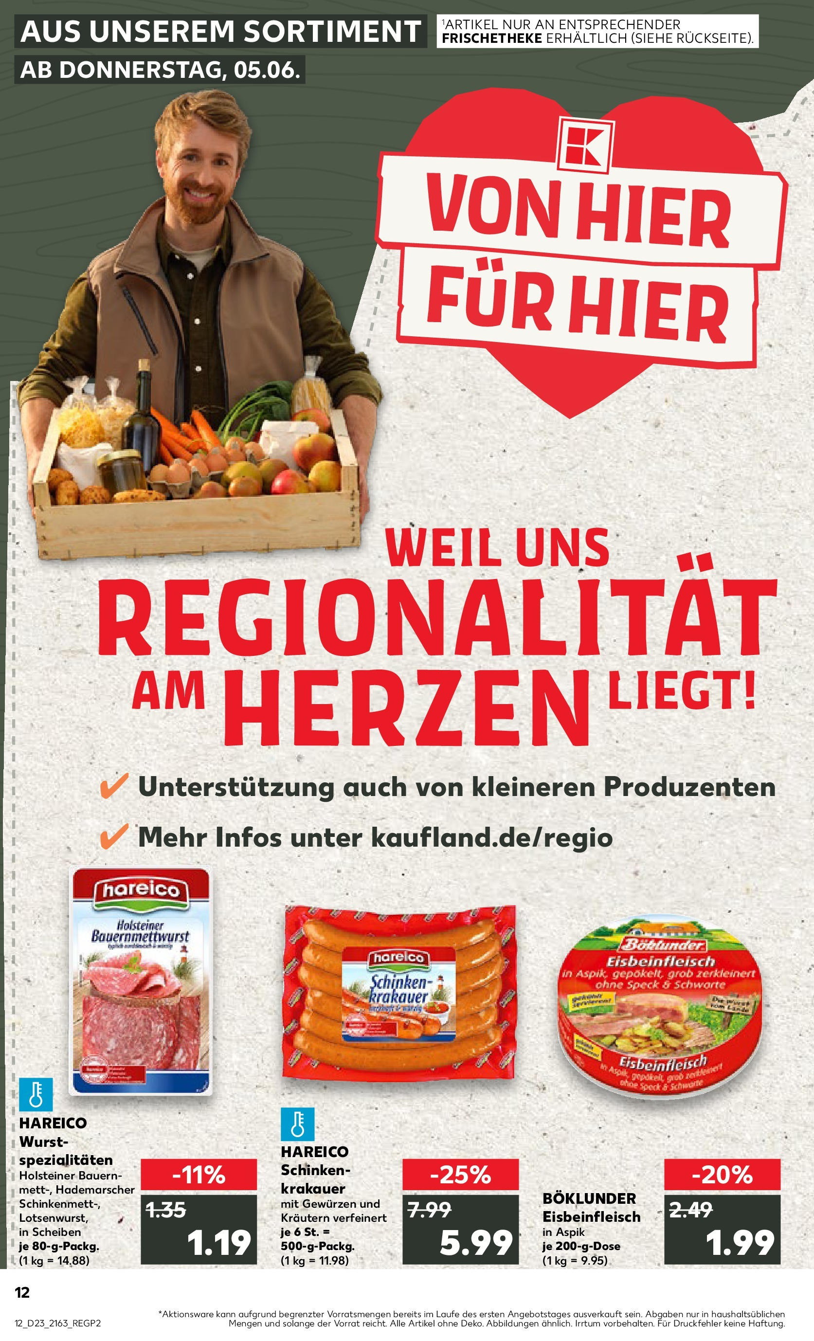 Kaufland prospekt Itzehoe (ab 05.06.2025) » Angebote Online | Seite: 12 | Produkte: Wurst, Schinken Kaufland prospekt Itzehoe (ab 05.06.2025) » Angebote Online zum Blättern | Seite: 12 | Produkte: Wurst, Schinken