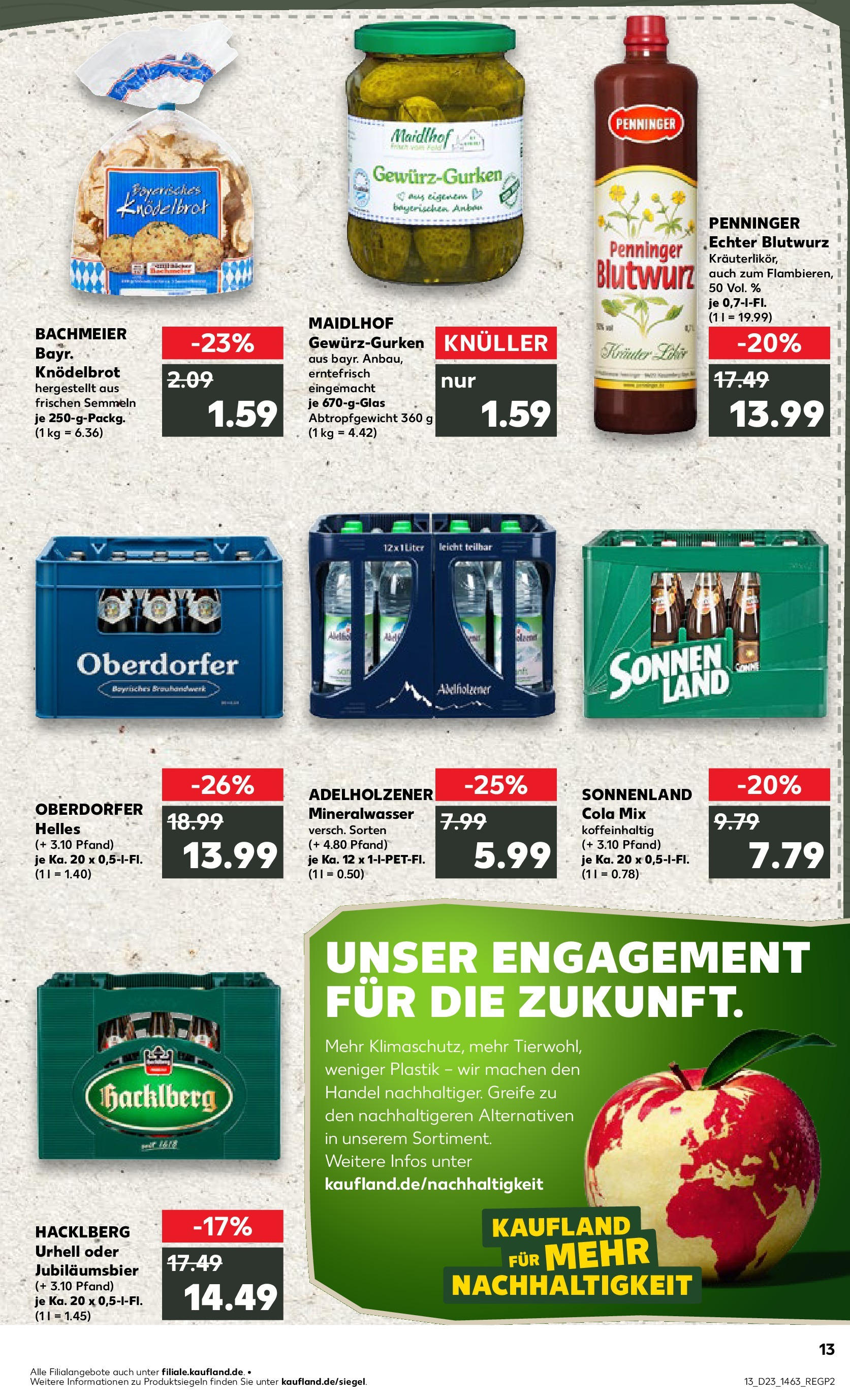 Kaufland prospekt Landau An Der Isar (ab 05.06.2025) » Angebote Online | Seite: 13 | Produkte: Cola, Adelholzener, Mineralwasser Kaufland prospekt Landau An Der Isar (ab 05.06.2025) » Angebote Online zum Blättern | Seite: 13 | Produkte: Cola, Adelholzener, Mineralwasser