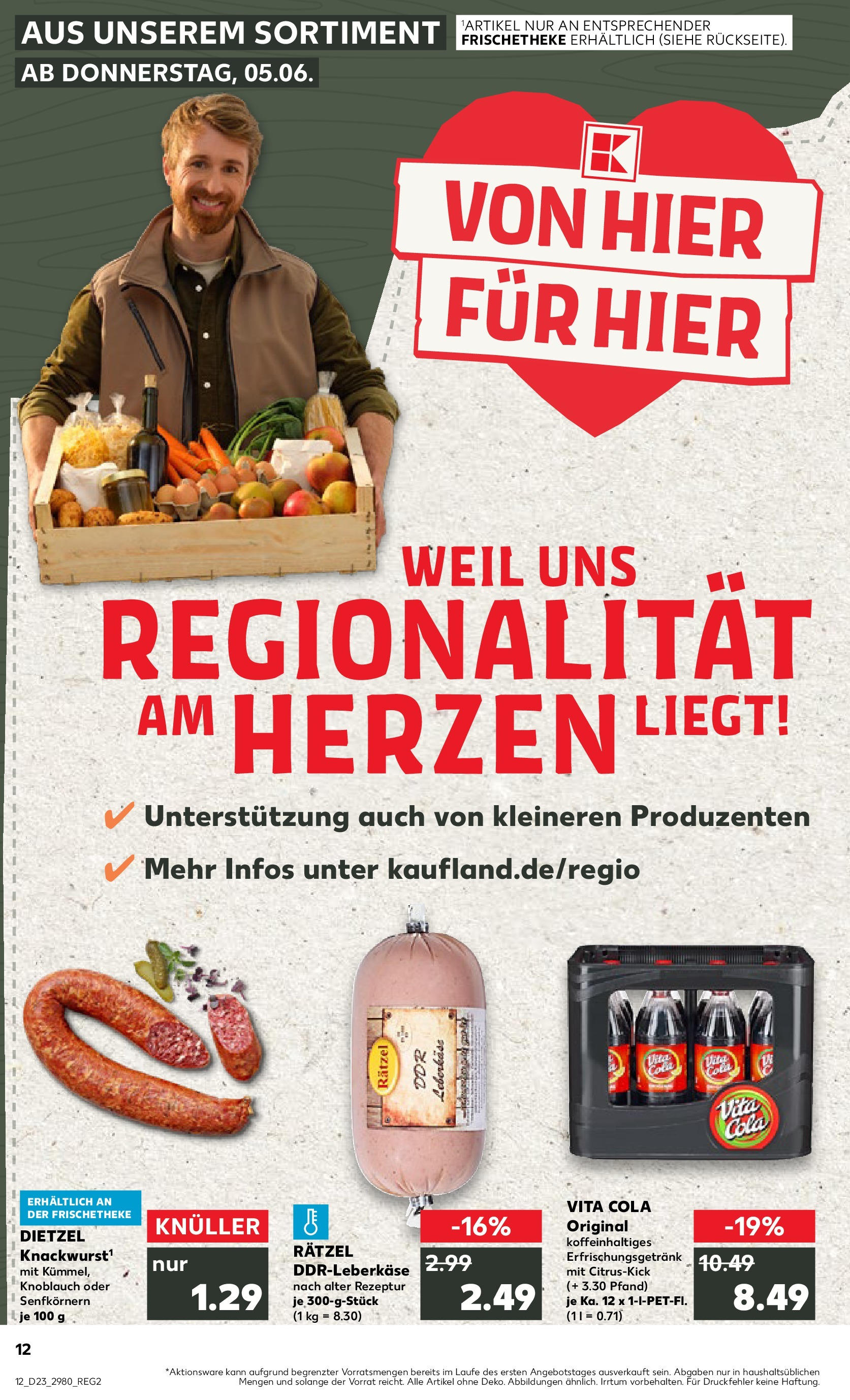 Kaufland prospekt Staßfurt (ab 05.06.2025) » Angebote Online | Seite: 12 | Produkte: Cola, Knoblauch, Vita cola Kaufland prospekt Staßfurt (ab 05.06.2025) » Angebote Online zum Blättern | Seite: 12 | Produkte: Cola, Knoblauch, Vita cola