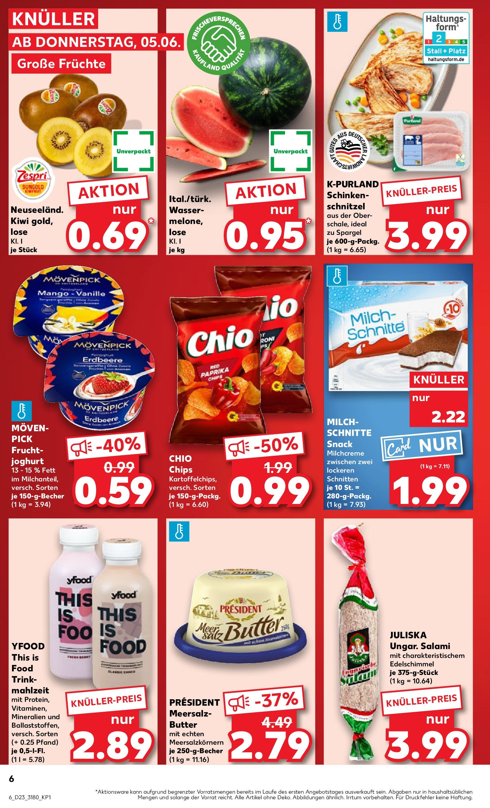 Kaufland prospekt Ahrensfelde	 (ab 05.06.2025) » Angebote Online zum Blättern | Seite: 6 | Produkte: Butter, Joghurt, Mango, Chips