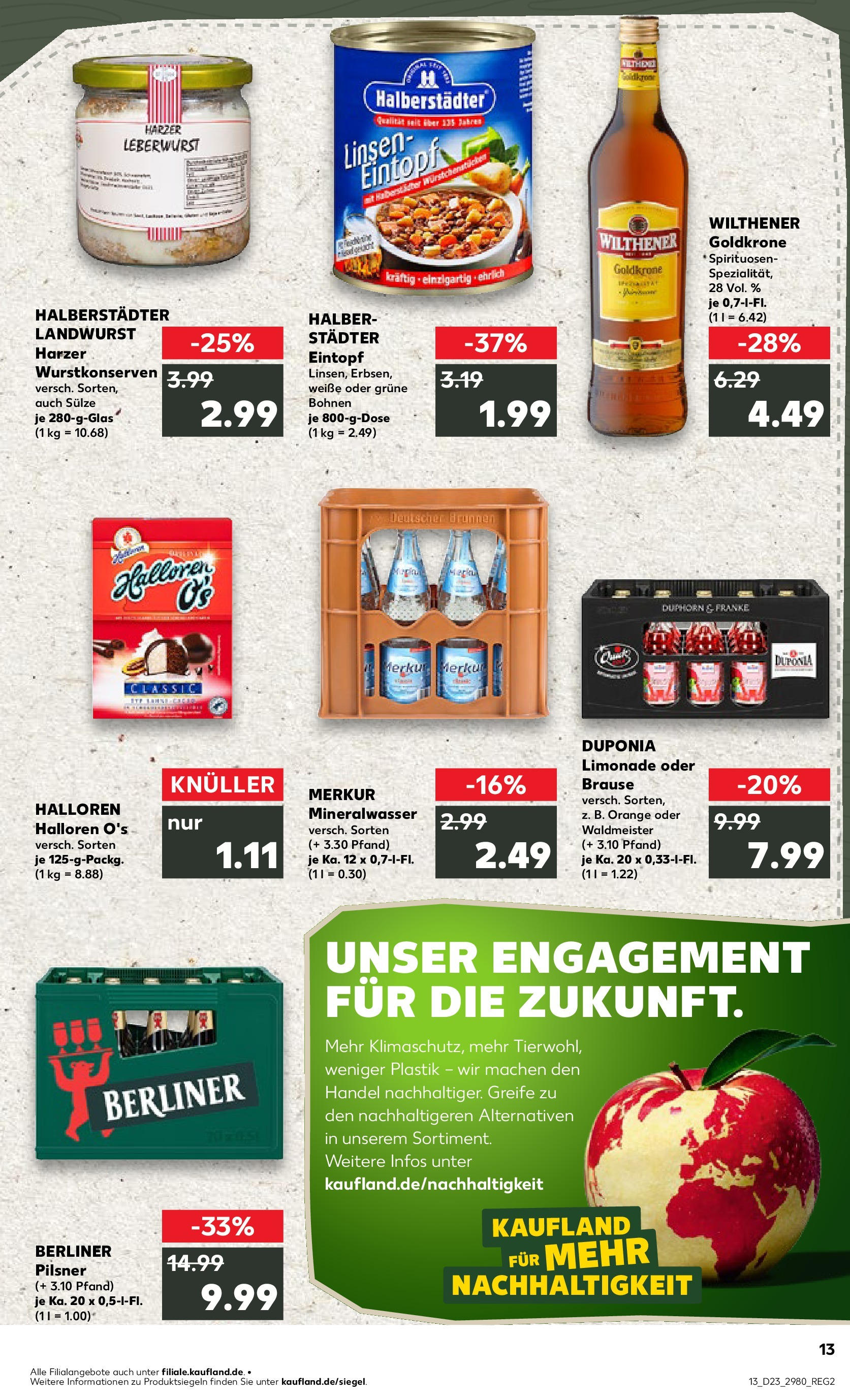 Kaufland prospekt Staßfurt (ab 05.06.2025) » Angebote Online | Seite: 13 | Produkte: Berliner, Wilthener, Limonade, Berliner pilsner Kaufland prospekt Staßfurt (ab 05.06.2025) » Angebote Online zum Blättern | Seite: 13 | Produkte: Berliner, Wilthener, Limonade, Berliner pilsner