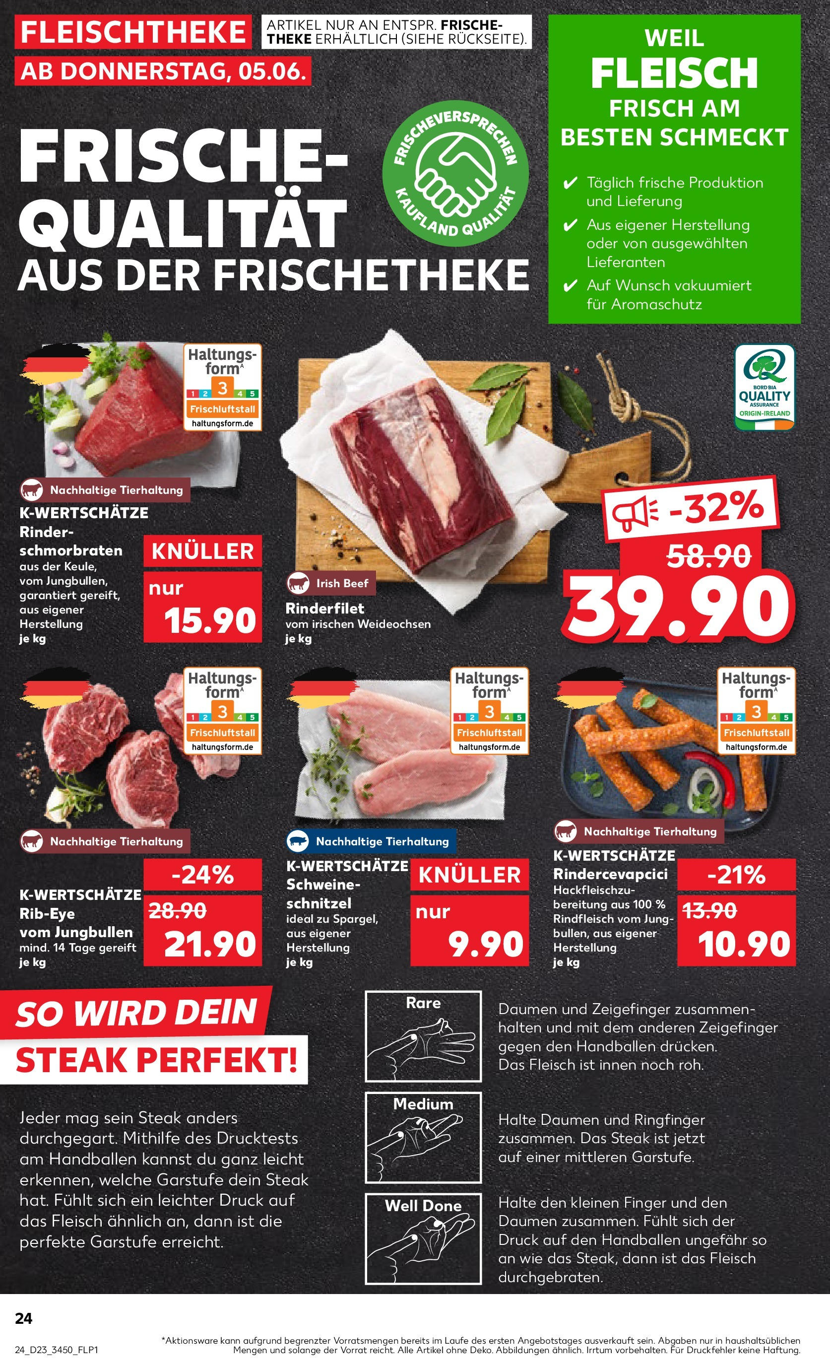 Kaufland prospekt Meerane (ab 05.06.2025) » Angebote Online | Seite: 24 | Produkte: Theke, Rinderfilet, Steak, Fleisch Kaufland prospekt Meerane (ab 05.06.2025) » Angebote Online zum Blättern | Seite: 24 | Produkte: Theke, Rinderfilet, Steak, Fleisch