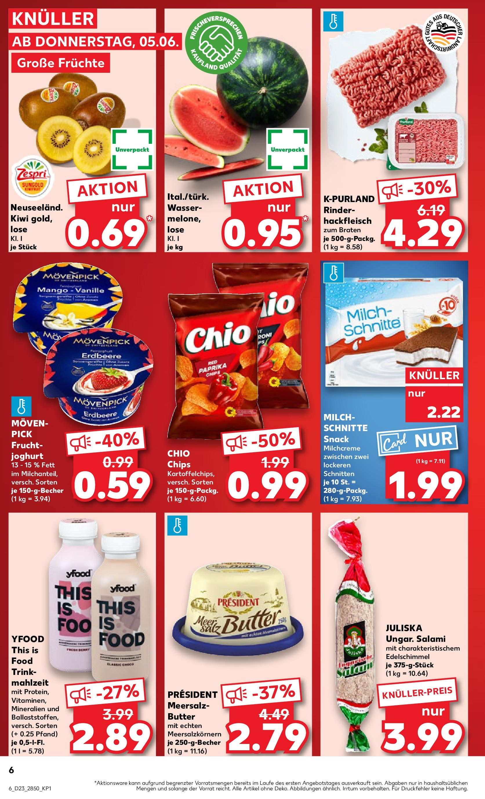 Kaufland prospekt Potsdam (ab 05.06.2025) » Angebote Online | Seite: 6 | Produkte: YFood, Mango, Melone, Chips Kaufland prospekt Potsdam (ab 05.06.2025) » Angebote Online zum Blättern | Seite: 6 | Produkte: YFood, Mango, Melone, Chips