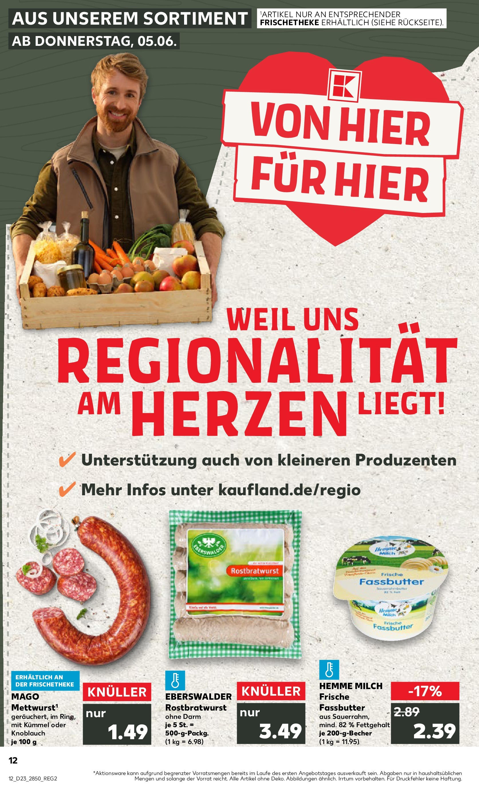 Kaufland prospekt Potsdam (ab 05.06.2025) » Angebote Online | Seite: 12 | Produkte: Milch, Butter, Knoblauch Kaufland prospekt Potsdam (ab 05.06.2025) » Angebote Online zum Blättern | Seite: 12 | Produkte: Milch, Butter, Knoblauch