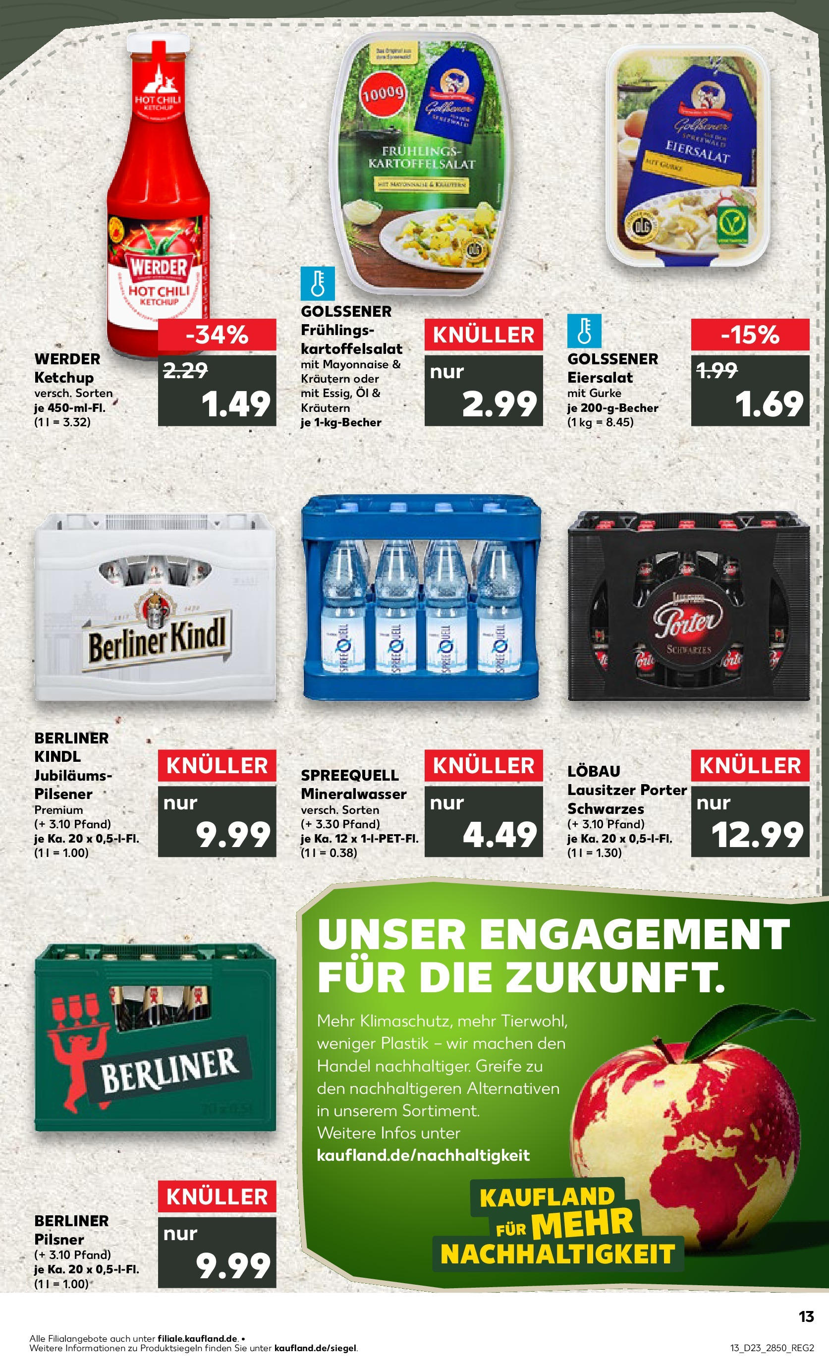 Kaufland prospekt Potsdam (ab 05.06.2025) » Angebote Online | Seite: 13 | Produkte: Berliner, Öl, Mineralwasser, Mayonnaise Kaufland prospekt Potsdam (ab 05.06.2025) » Angebote Online zum Blättern | Seite: 13 | Produkte: Berliner, Öl, Mineralwasser, Mayonnaise