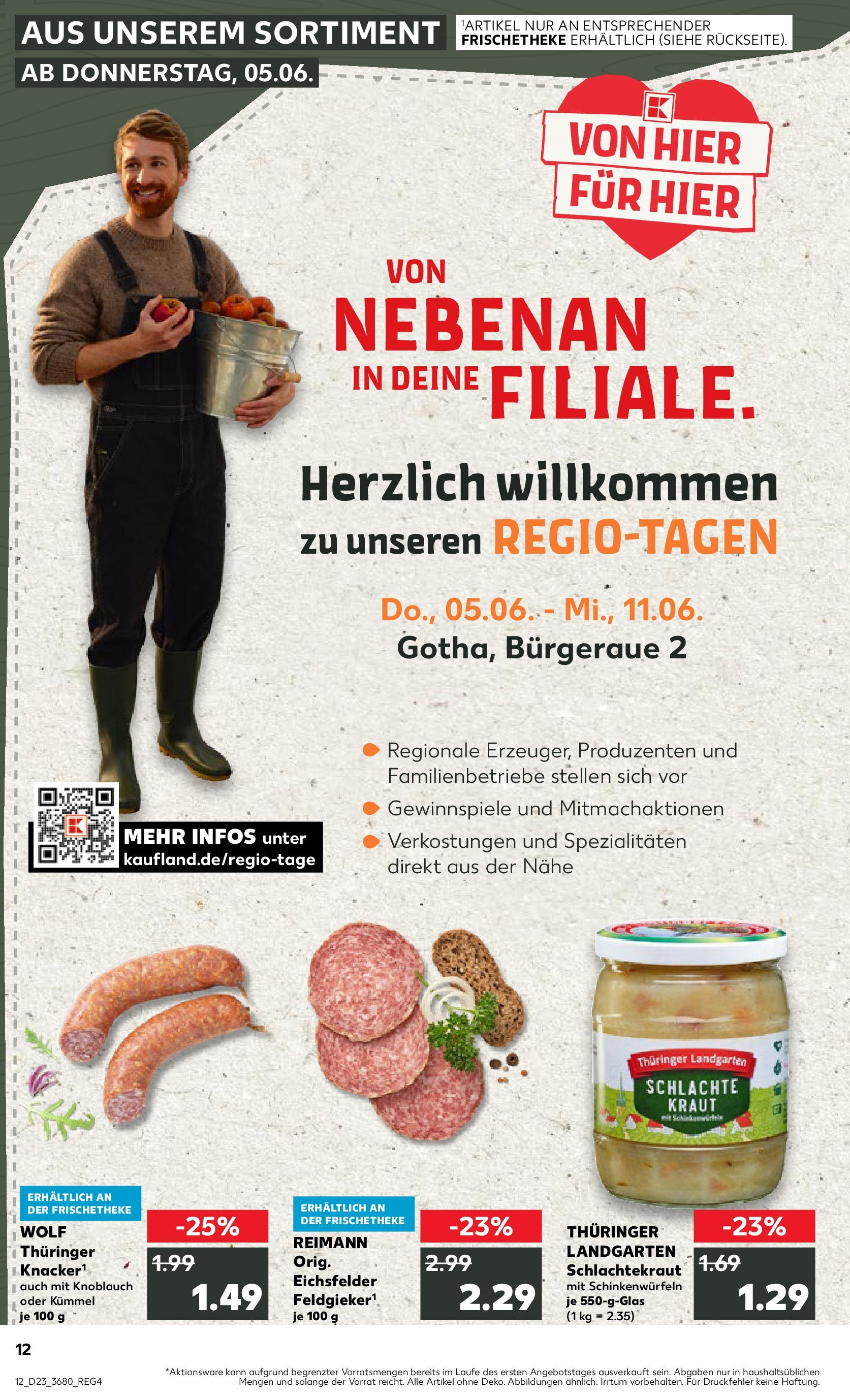 Prospekt Kaufland ab 05.06.2025 » Angebote und Werbung Online | Seite: 12 | Produkte: Knoblauch, Kraut Prospekt Kaufland ab 05.06.2025 » Angebote Online zum Blättern | Seite: 12 | Produkte: Knoblauch, Kraut