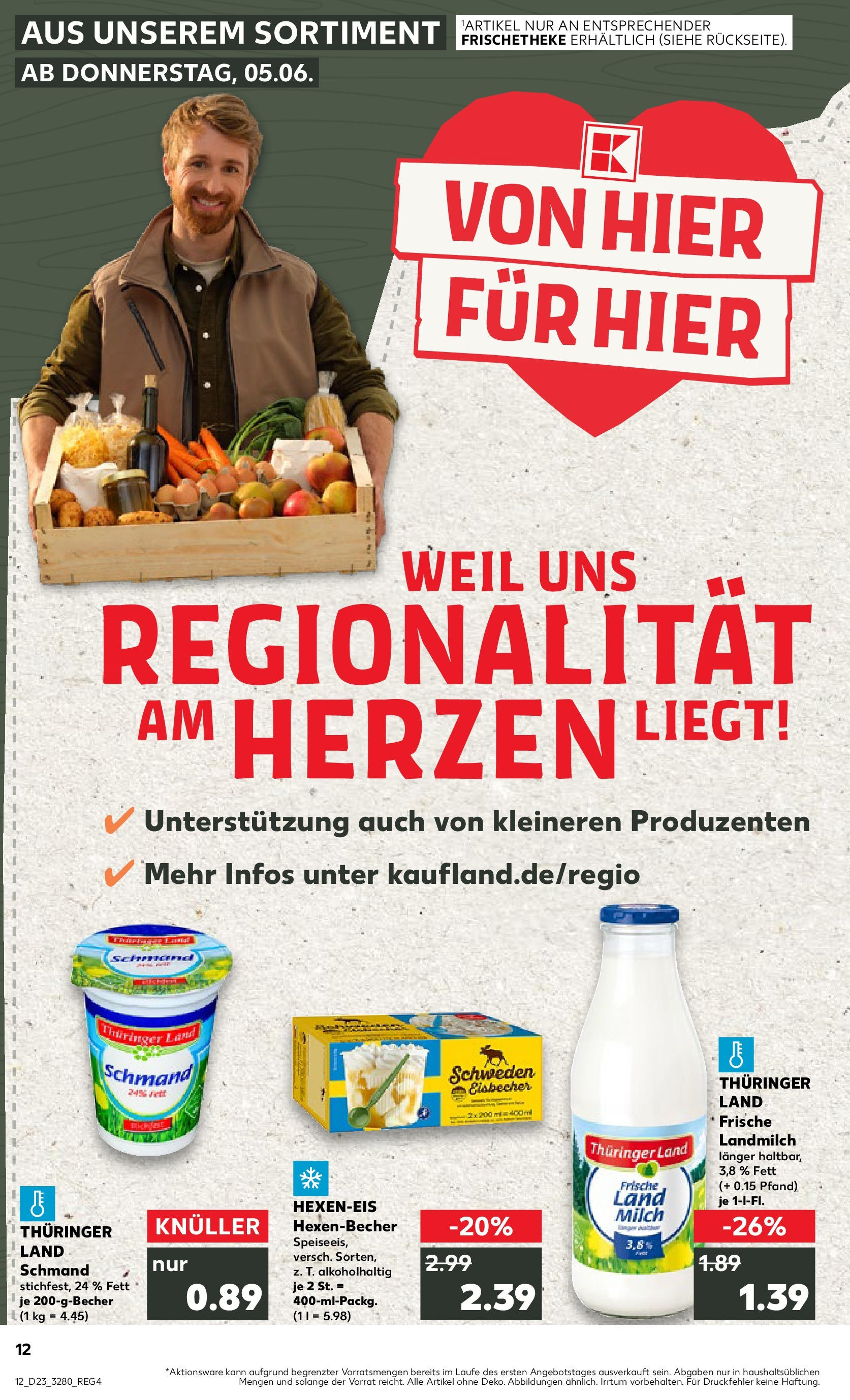 Prospekt Kaufland ab 05.06.2025 » Angebote und Werbung Online | Seite: 12 | Produkte: Milch Prospekt Kaufland ab 05.06.2025 » Angebote Online zum Blättern | Seite: 12 | Produkte: Milch