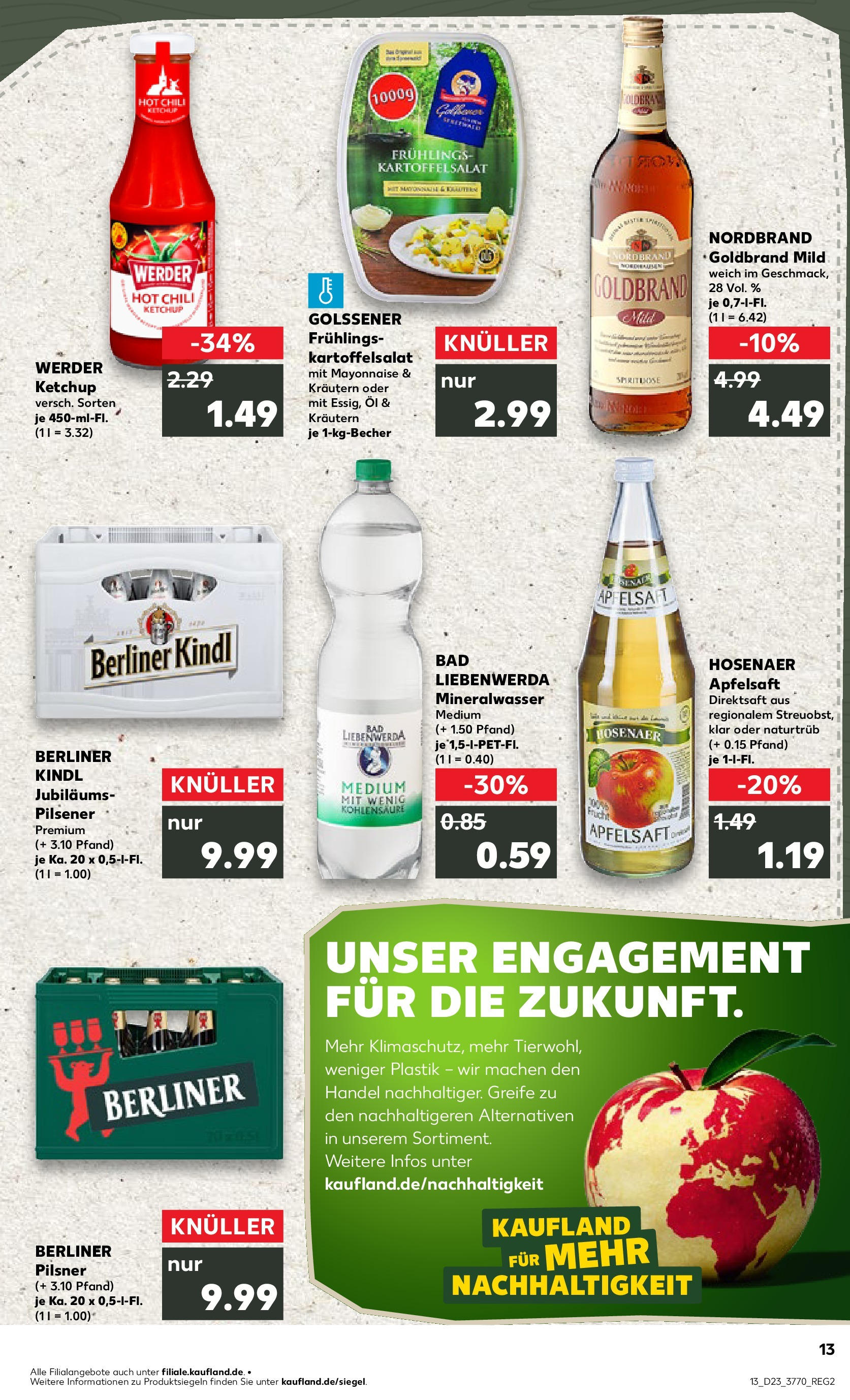 Kaufland prospekt Finsterwalde (ab 05.06.2025) » Angebote Online | Seite: 13 | Produkte: Berliner, Bad, Apfelsaft, Chili Kaufland prospekt Finsterwalde (ab 05.06.2025) » Angebote Online zum Blättern | Seite: 13 | Produkte: Berliner, Bad, Apfelsaft, Chili
